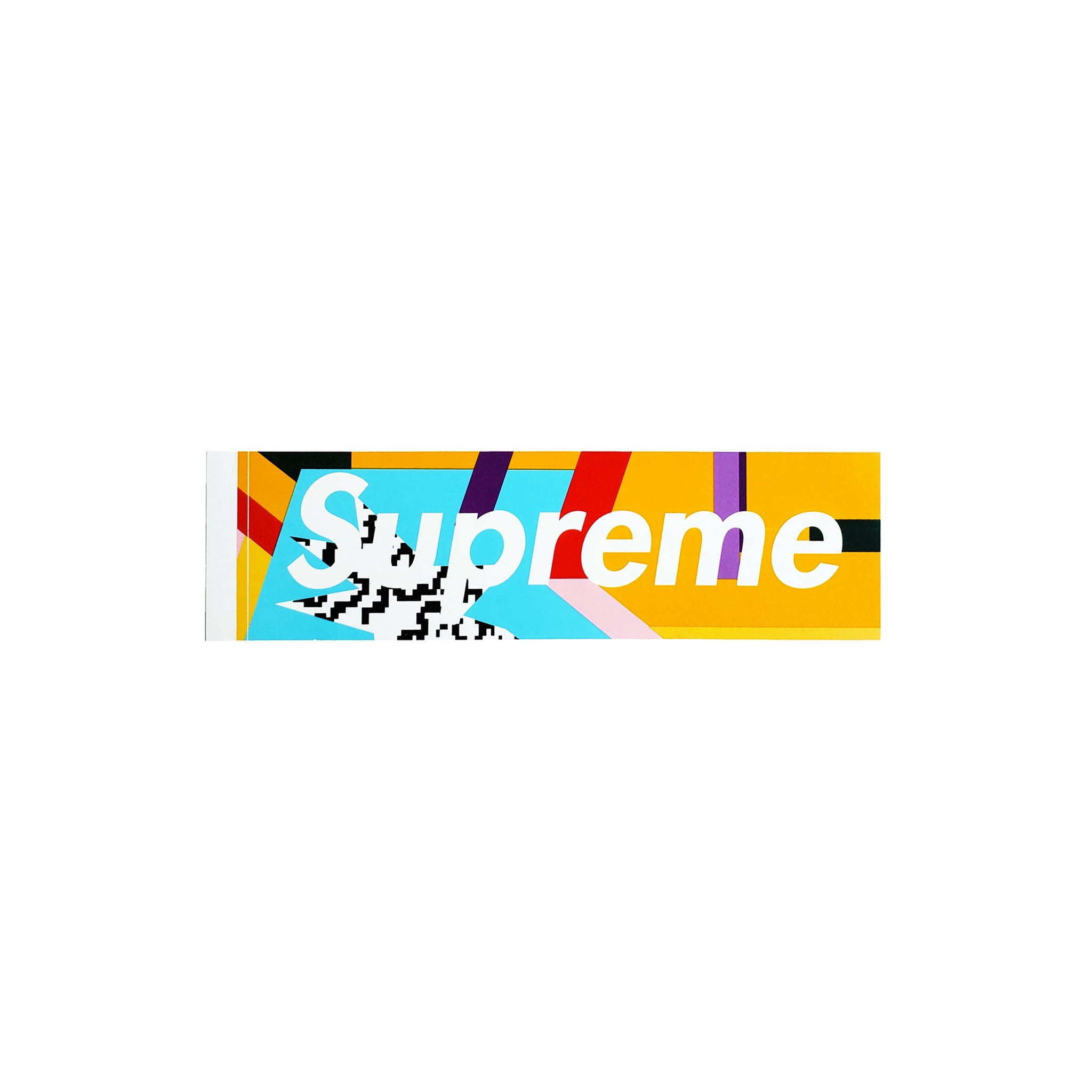 SUPREME MENDINI BOX LOGO STICKER ORANGE – ODTO