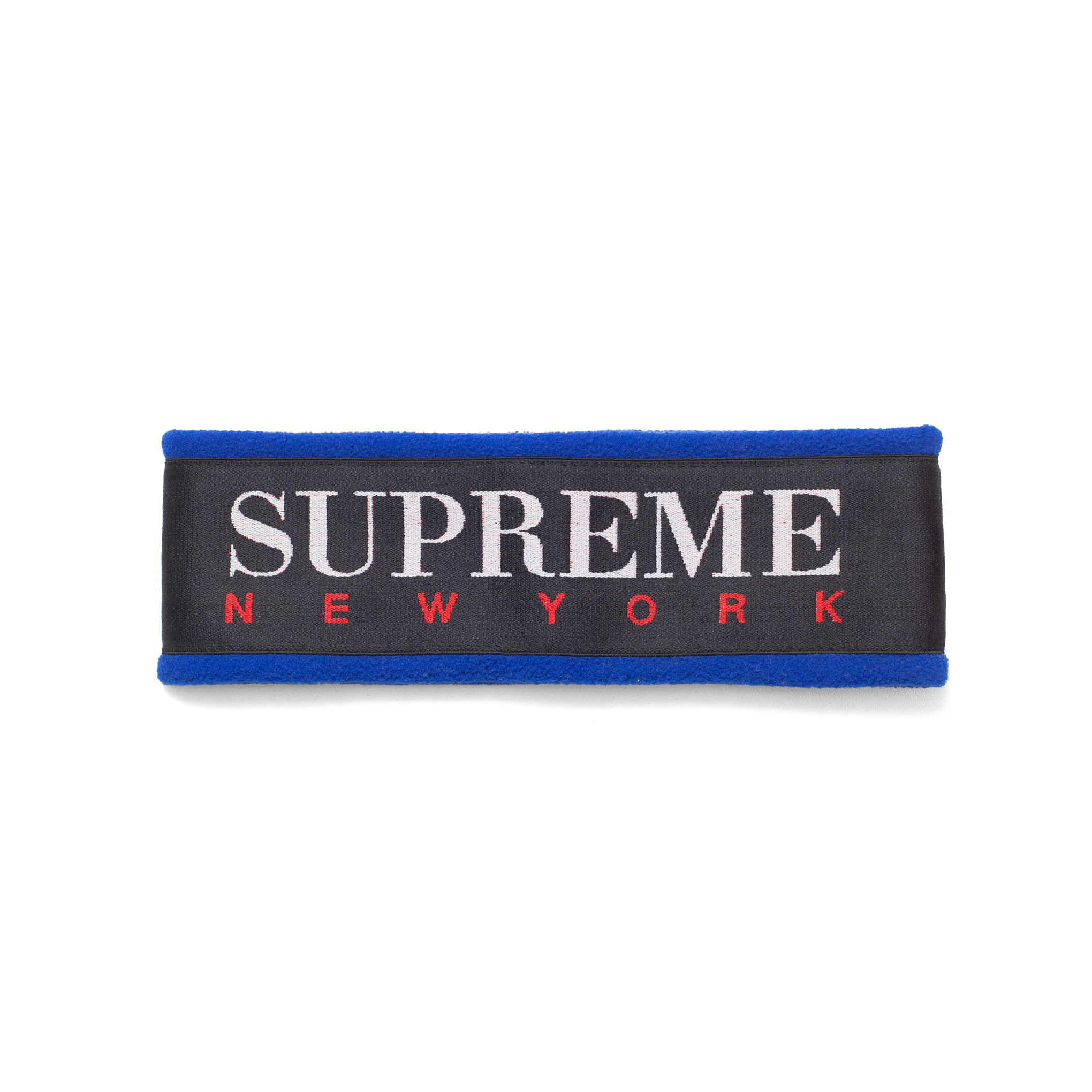 SUPREME FLEECE HEADBAND BLUE