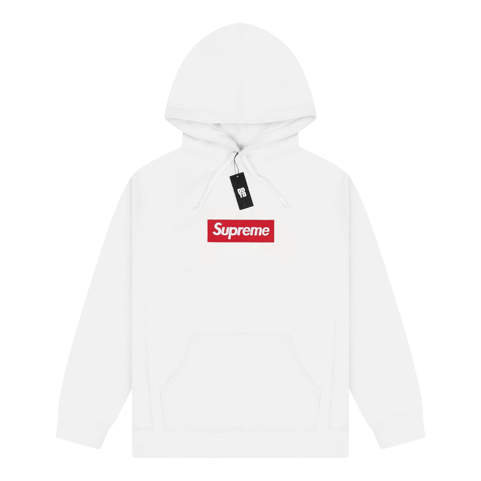 Supreme white and black hoodie discount