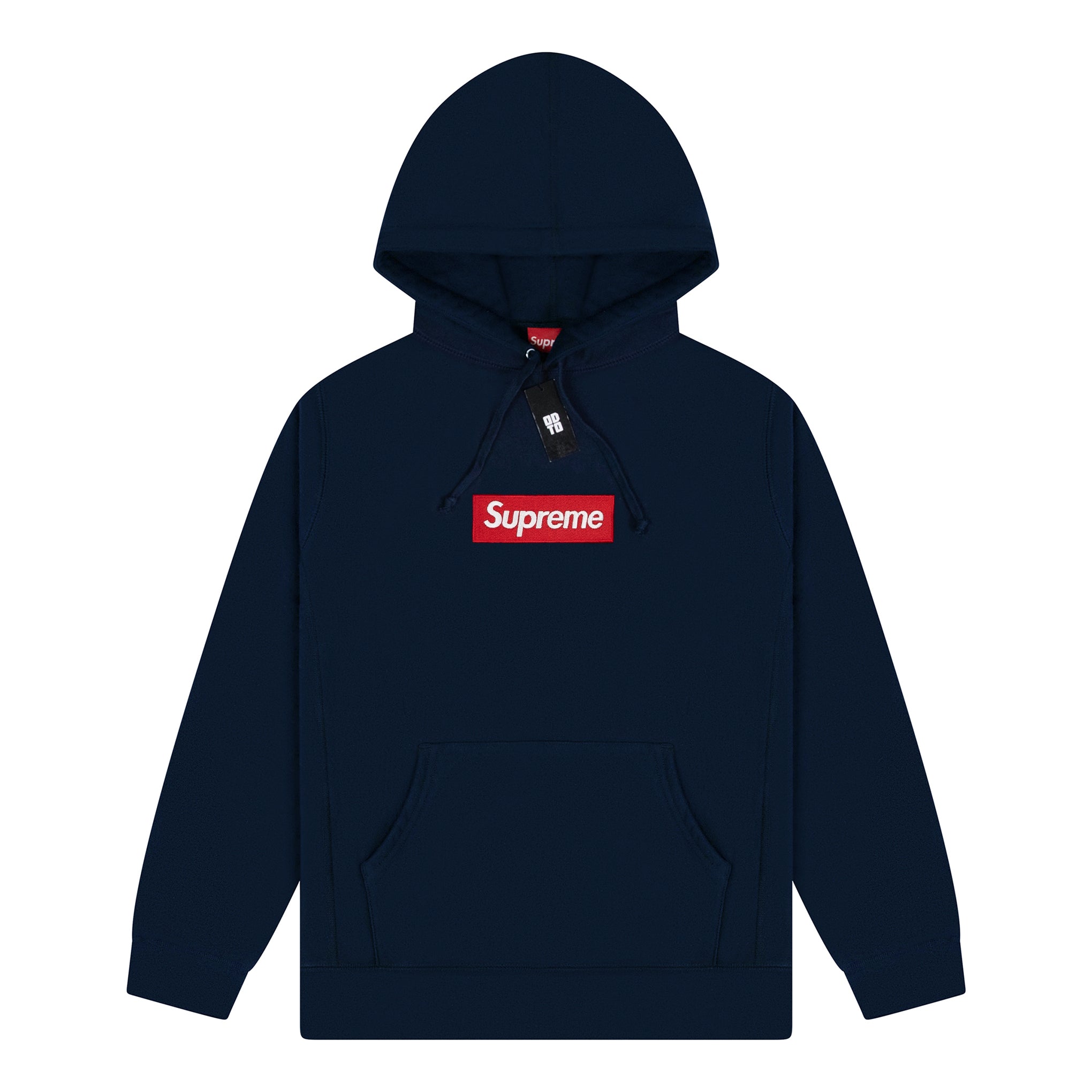 SUPREME BOX LOGO HOODIE NAVY FW16 ODTO