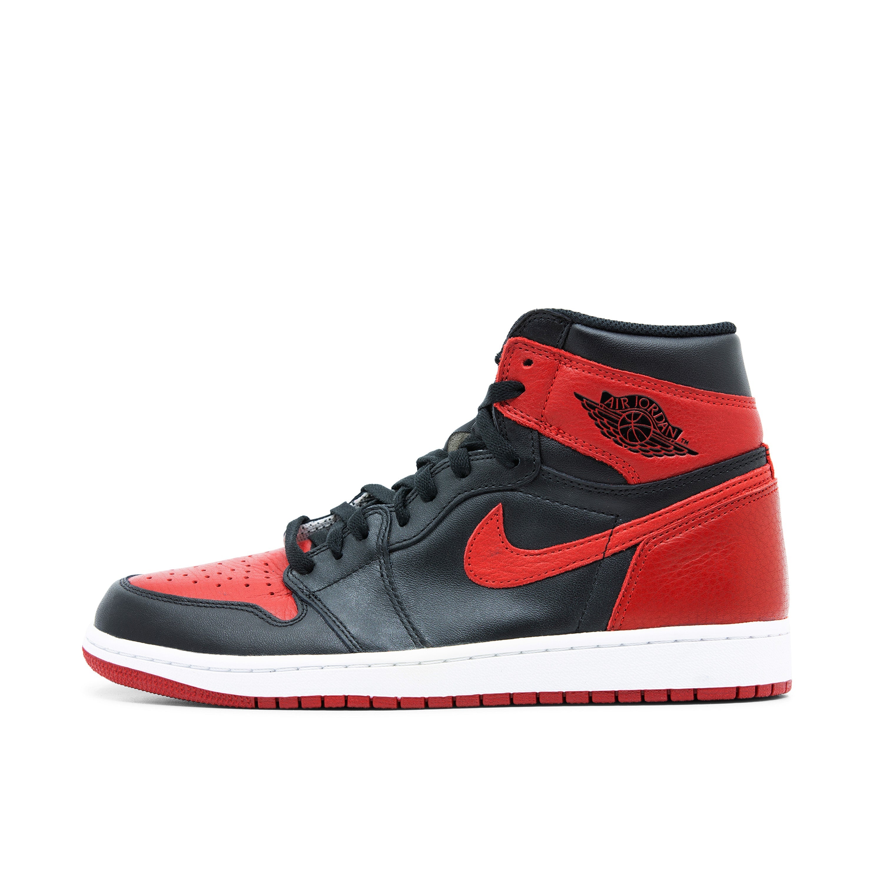 Nike air jordan 1 high og black red hot sale