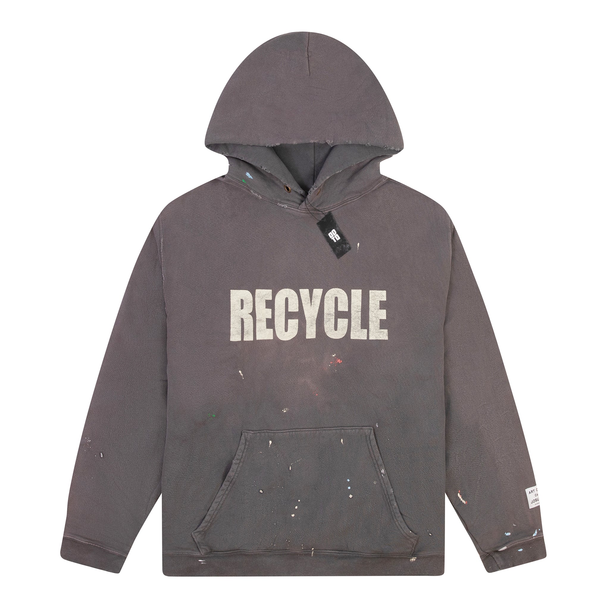 GALLERY DEPT. 90'S RECYCLE HOODIE WASHED BLACK – ODTO