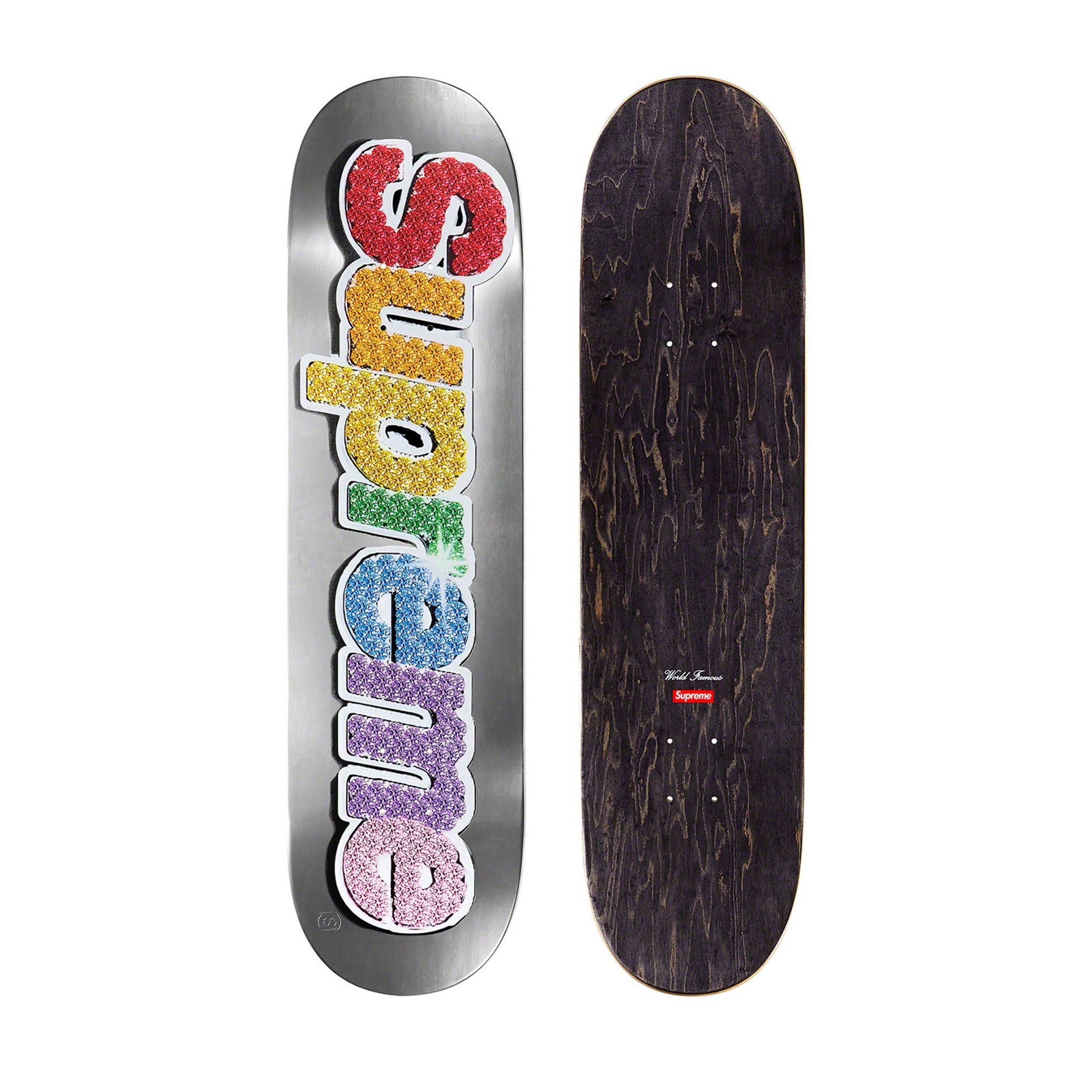 SUPREME BLING BOX LOGO SKATEBOARD PLATINUM – ODTO SUPREME BLING BOX LOGO SKATEBOARD PLATINUM – ODTO