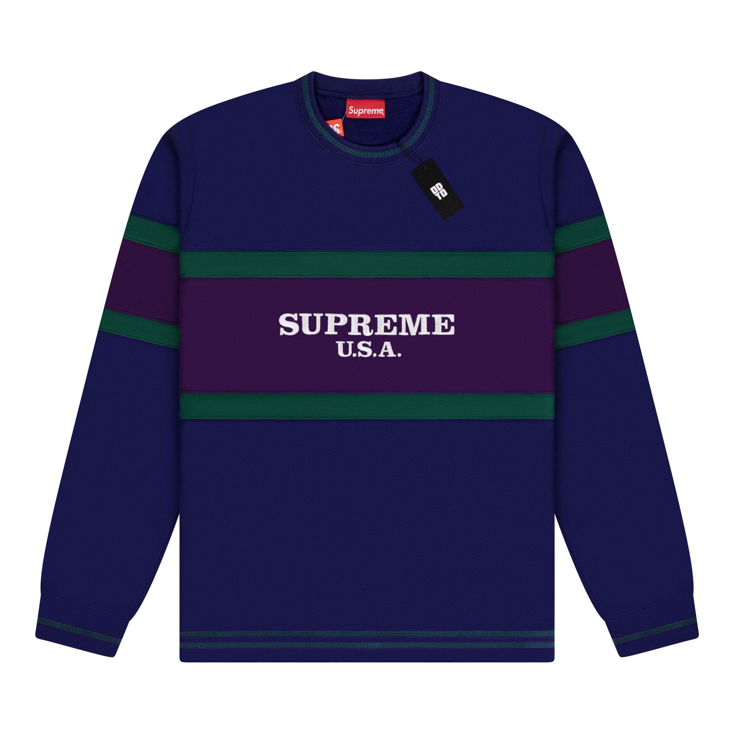 supreme center stripe crewneck(supreme center stripe supreme center stripe crewneck(supreme center stripe