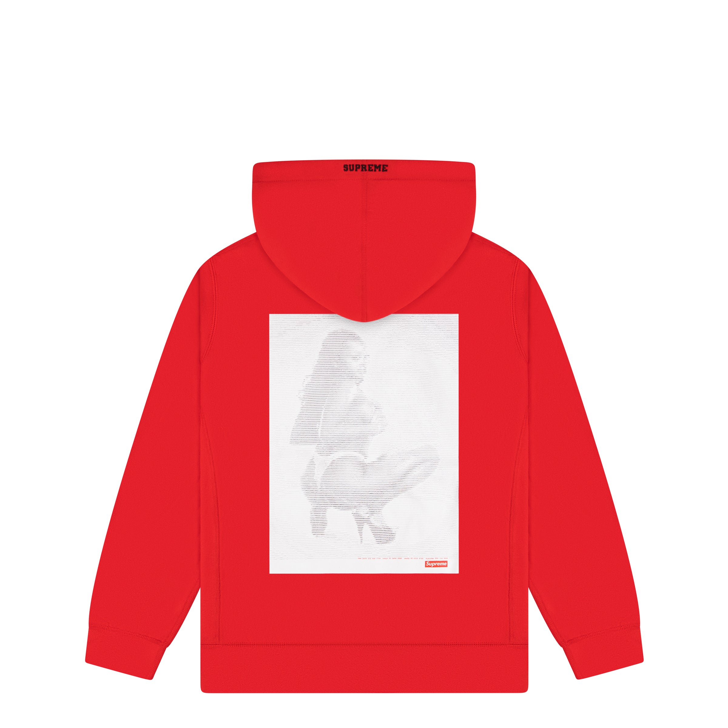 SUPREME DIGI HOODIE RED – ODTO