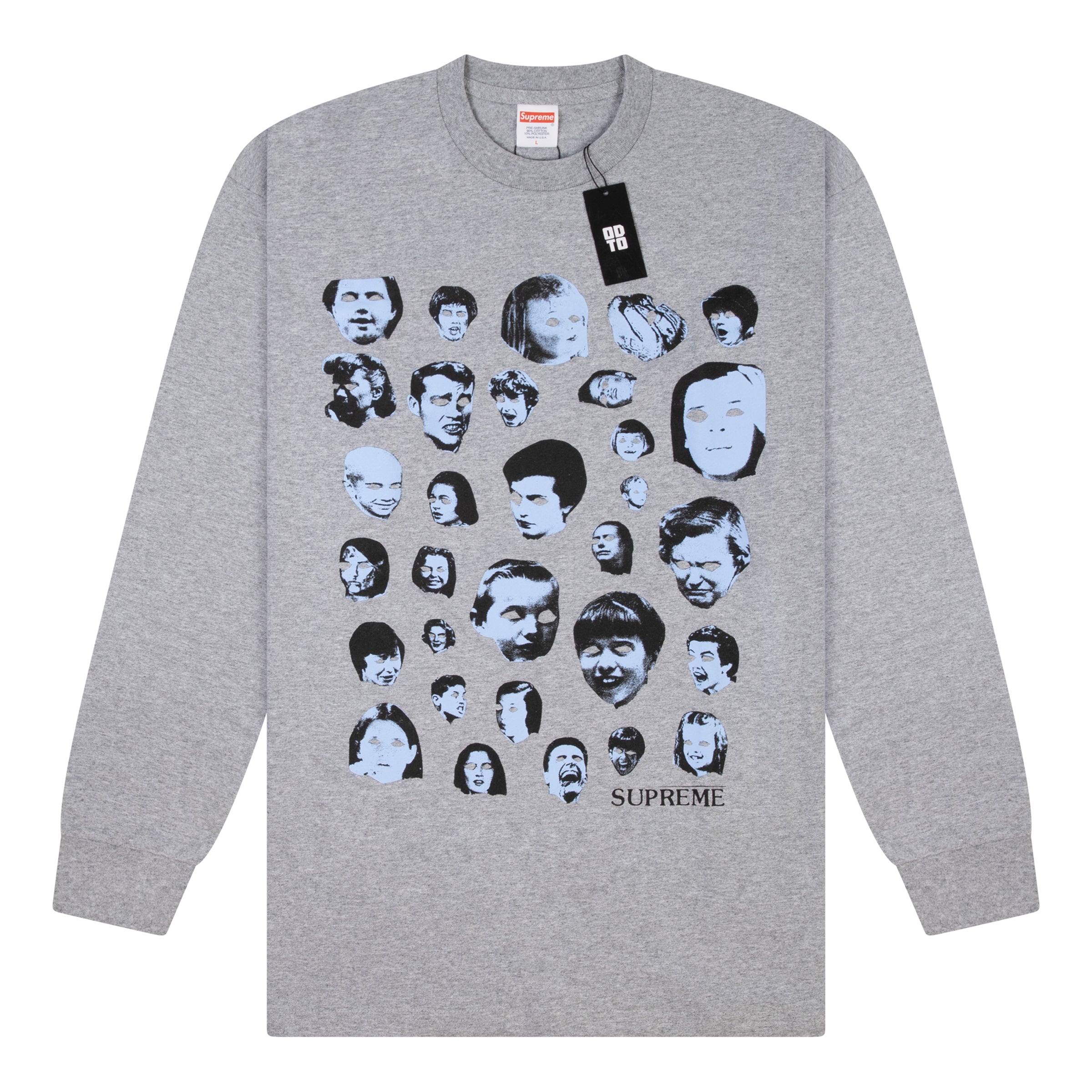 SUPREME FACES L/S TEE GREY – ODTO
