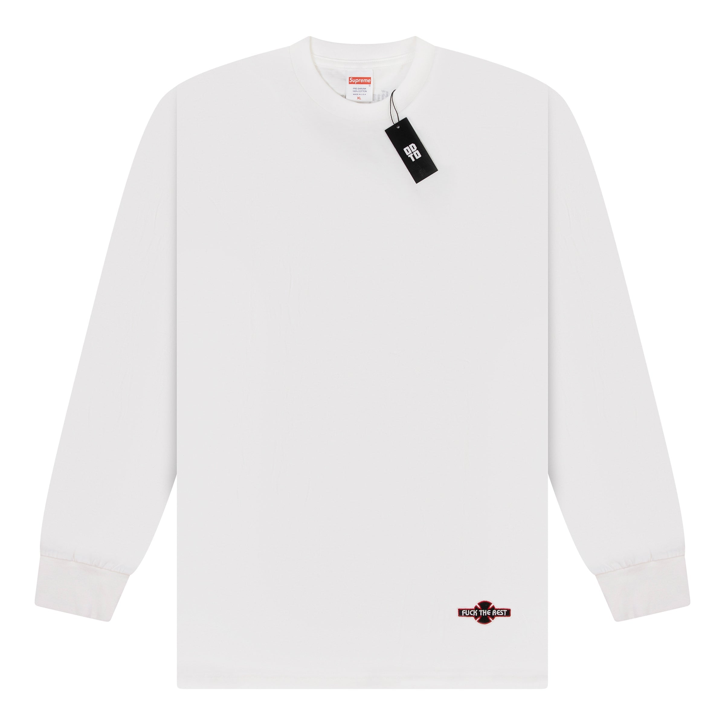SUPREME INDEPENDENT FUCK THE REST L/S TEE WHITE – ODTO