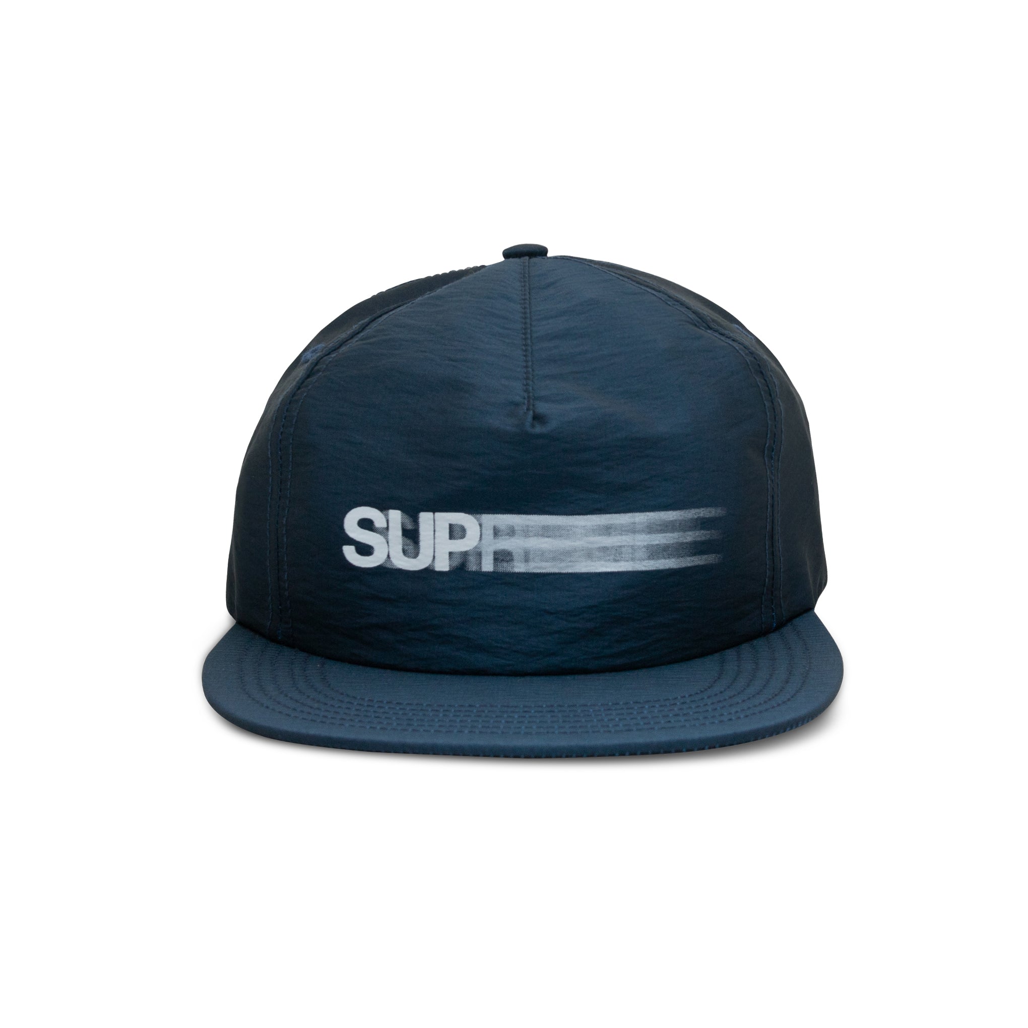 SUPREME MOTION LOGO IRIDESCENT 5 PANEL CAP NAVY – ODTO SUPREME MOTION LOGO IRIDESCENT 5 PANEL CAP NAVY – ODTO