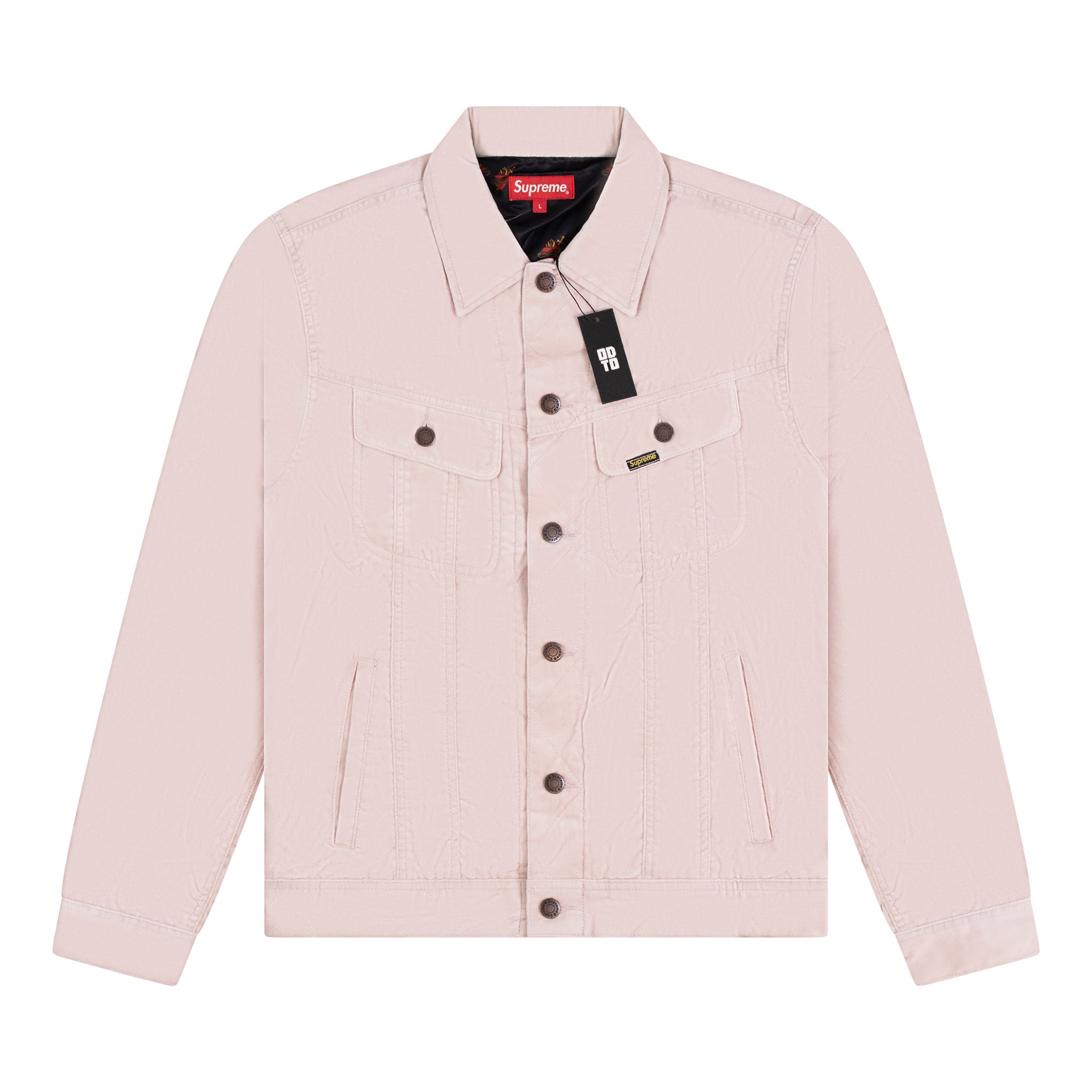 SUPREME VELVET TRUCKER JACKET DUSTY PINK – ODTO 
