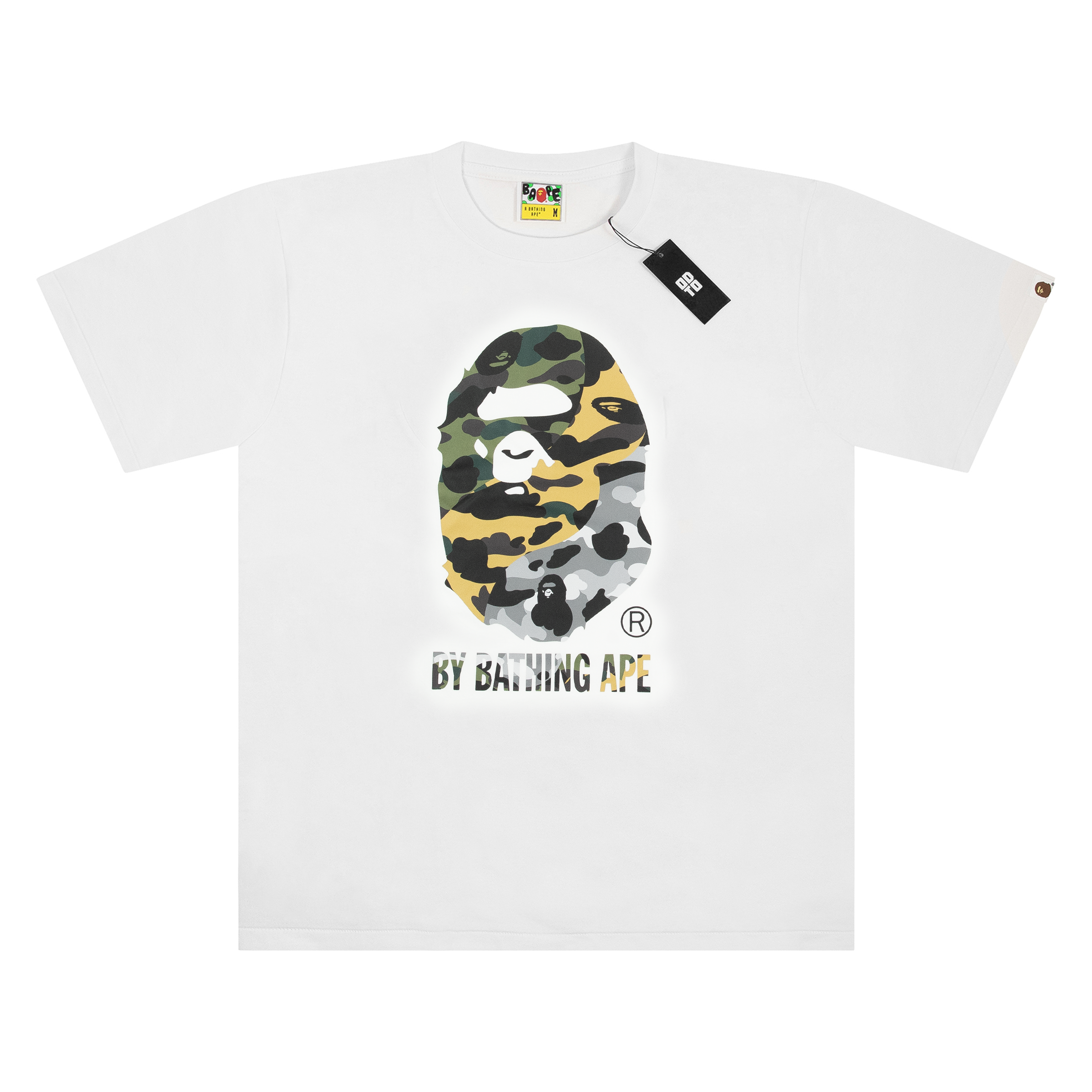 BAPE 1ST CAMO CRAZY BY BATHING APE TEE WHITE – ODTO