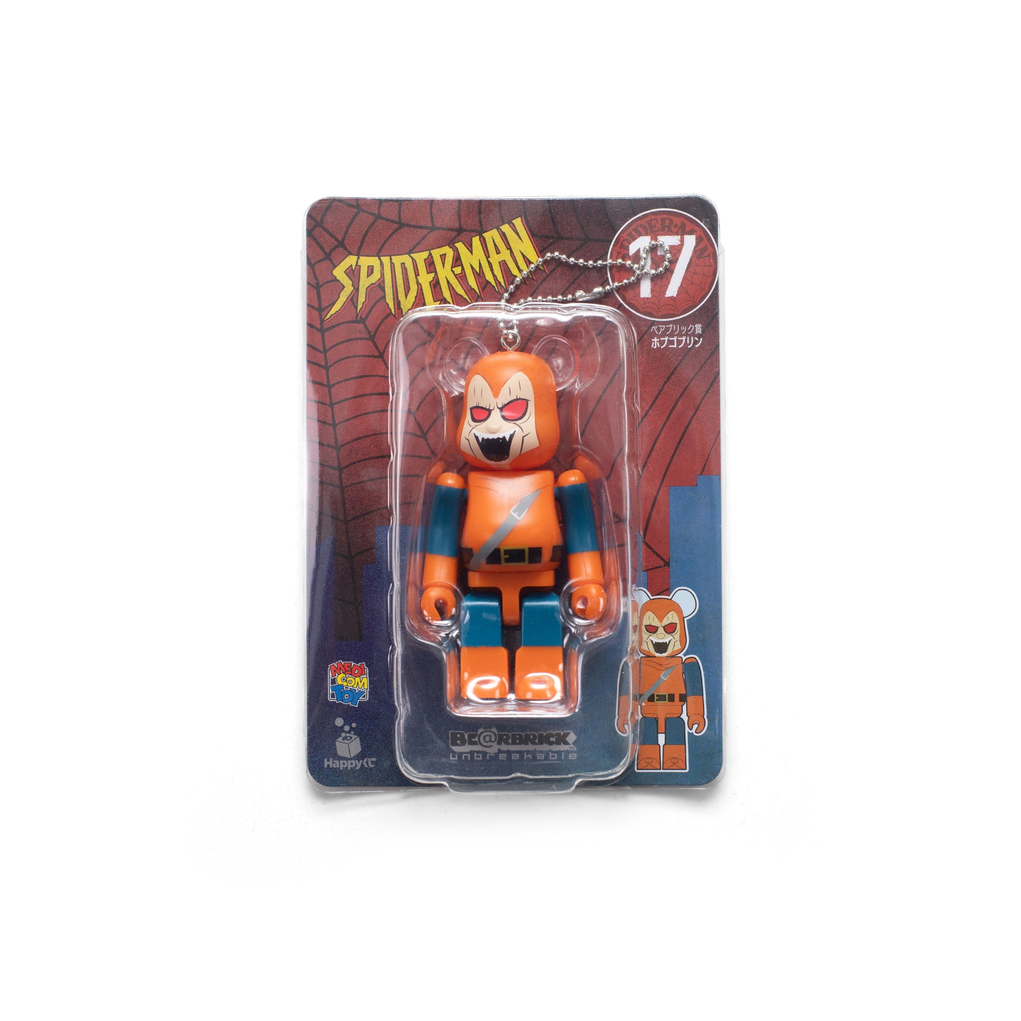 BEARBRICK SPIDER-MAN 100% KEYCHAIN 17 – ODTO