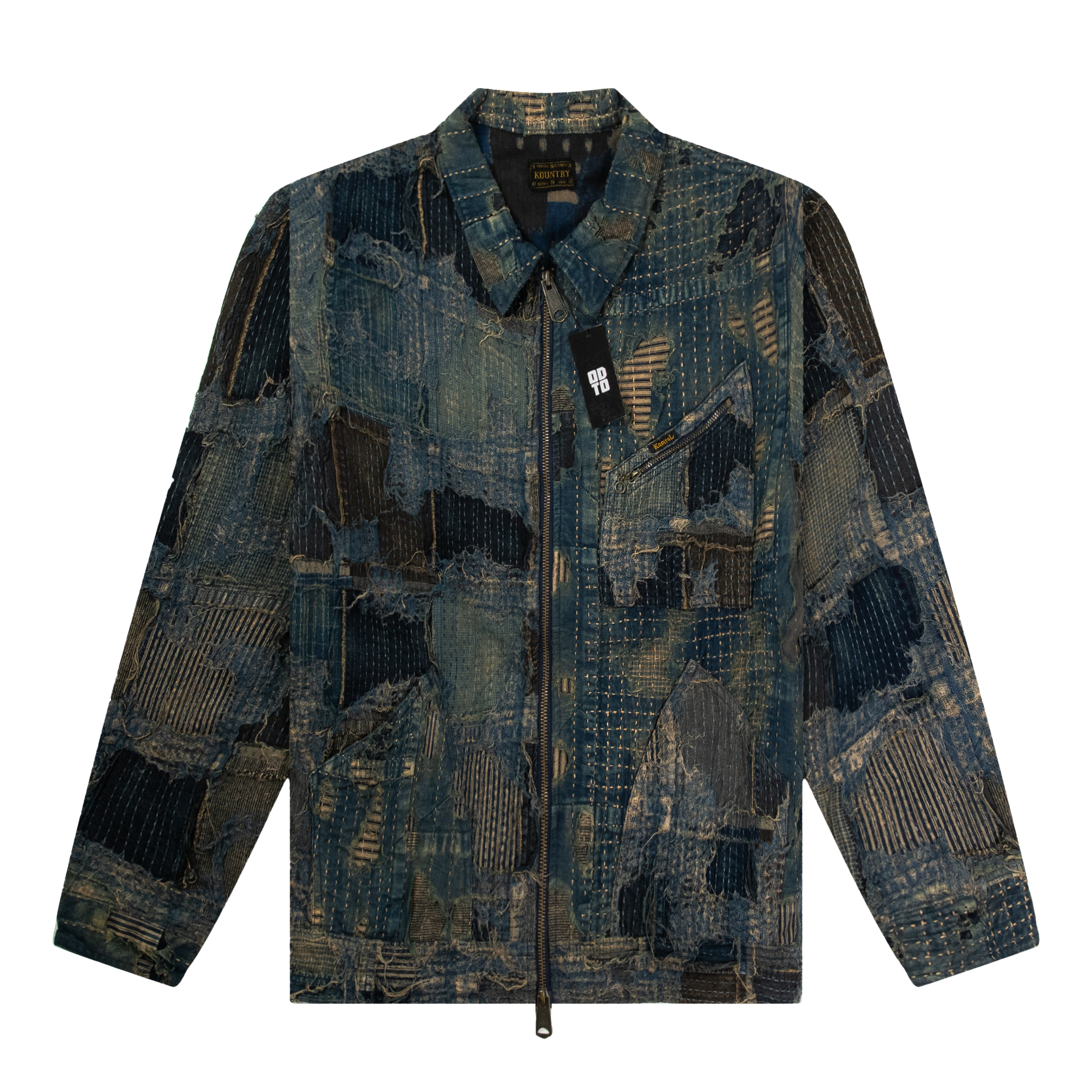 KAPITAL BORO ZIP UP BLOUSON INDIGO – ODTO