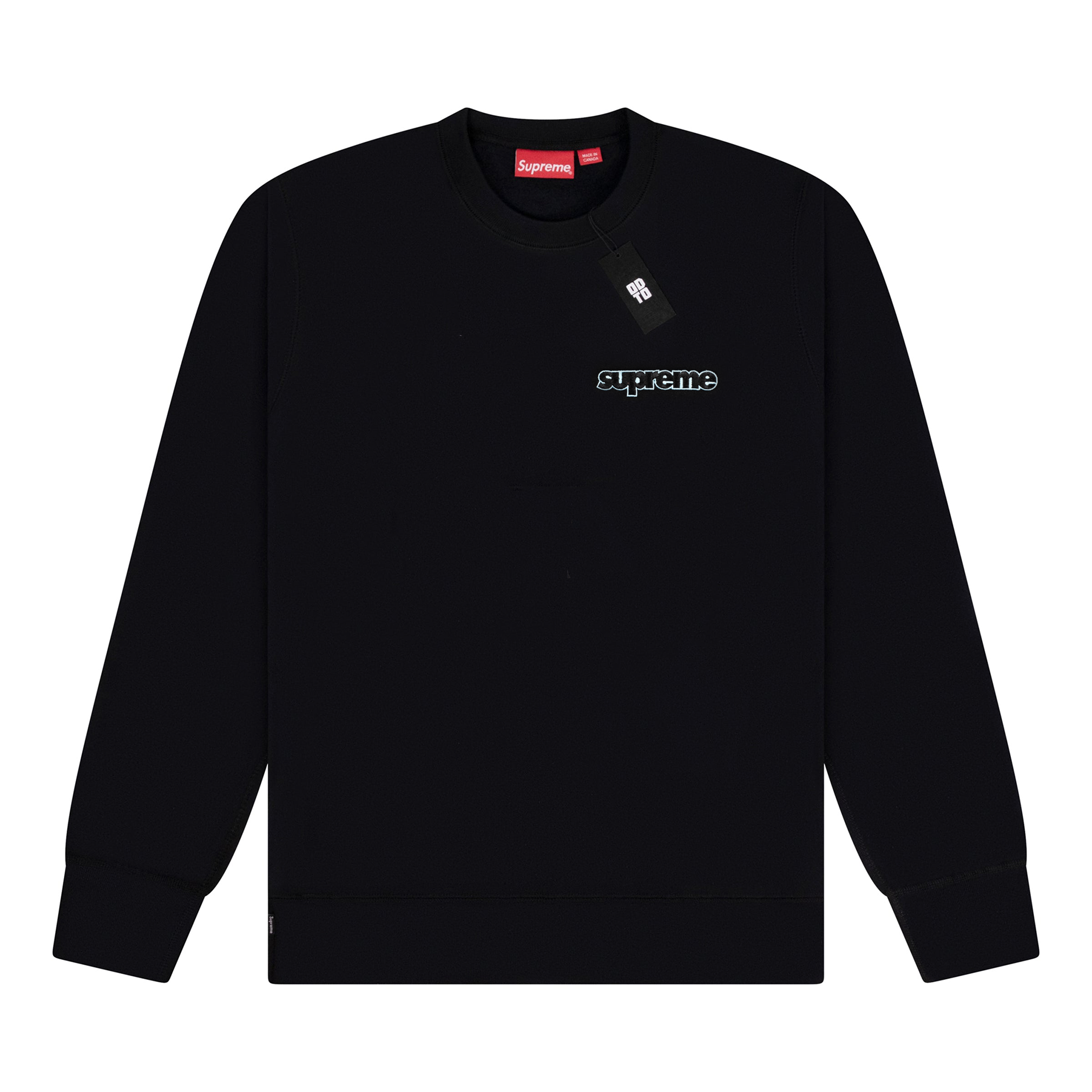 SUPREME CONNECT CREWNECK BLACK – ODTO