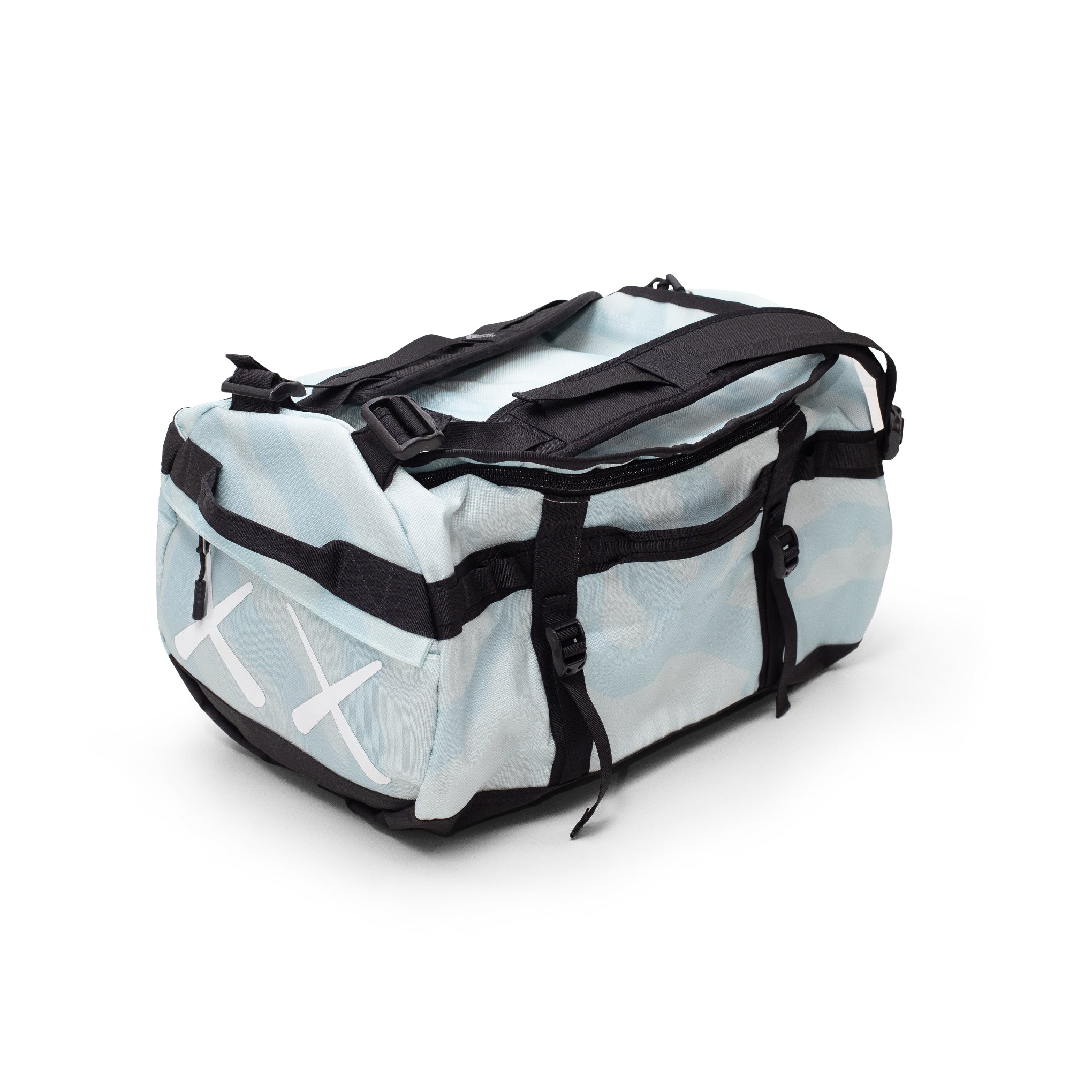 THE NORTH FACE KAWS DUFFLE BAG LT BLUE