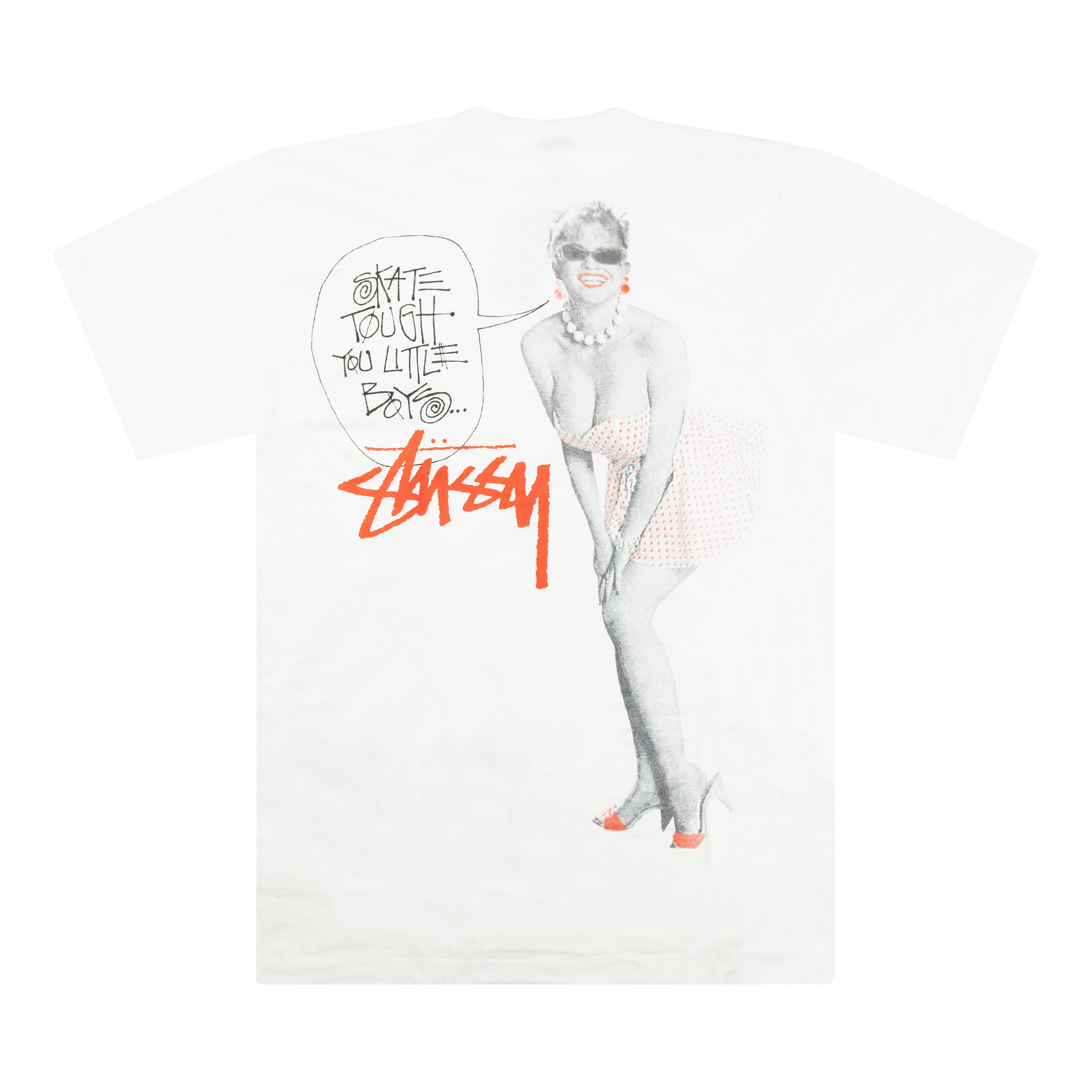 トップス Stussy SKATE TOUGH TEE L STUSSY SKATE TOUGH TEE WHITE – ODTO
