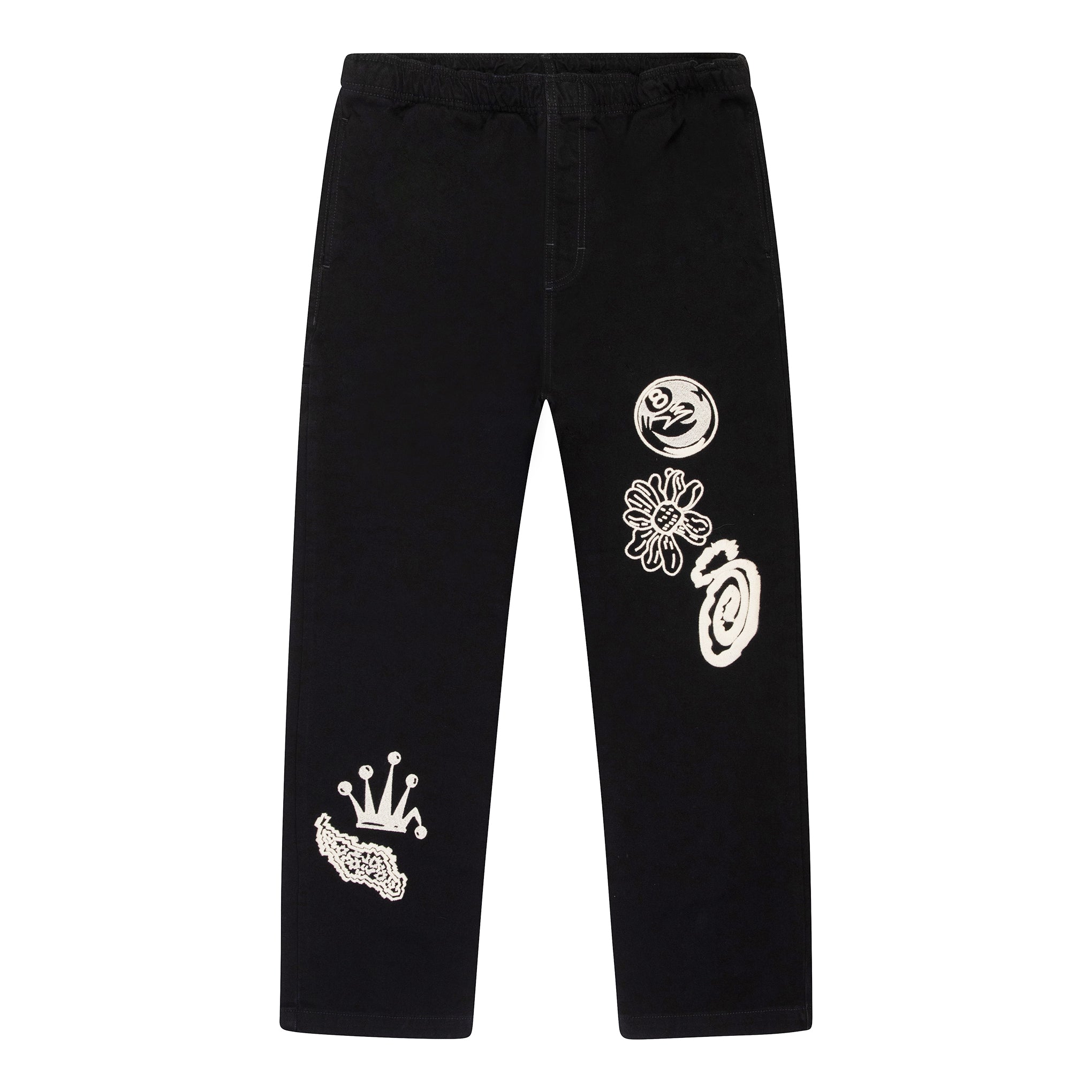 STUSSY NOMA ICON BEACH PANT BLACK