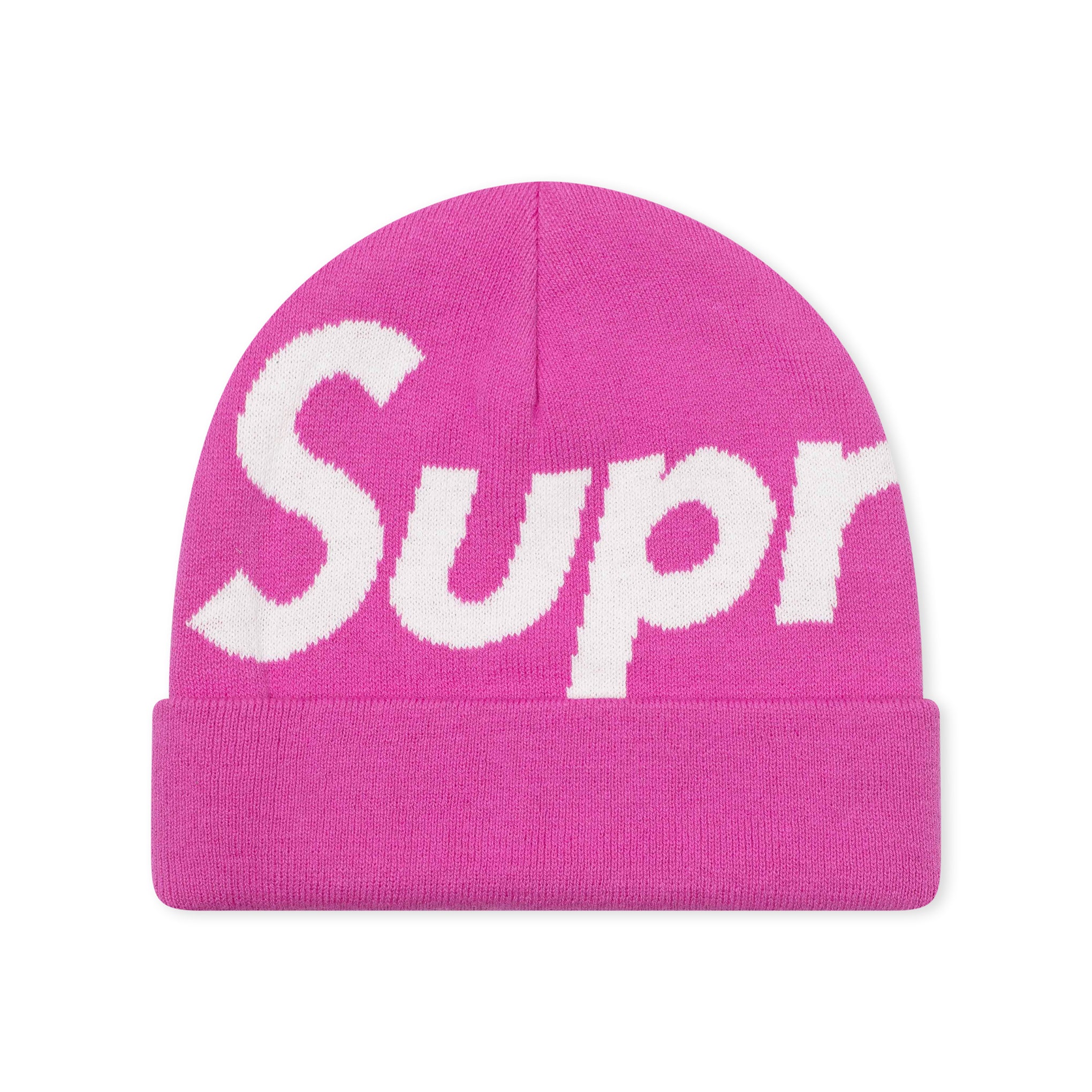 SUPREME BIG LOGO BEANIE PINK (FW16)