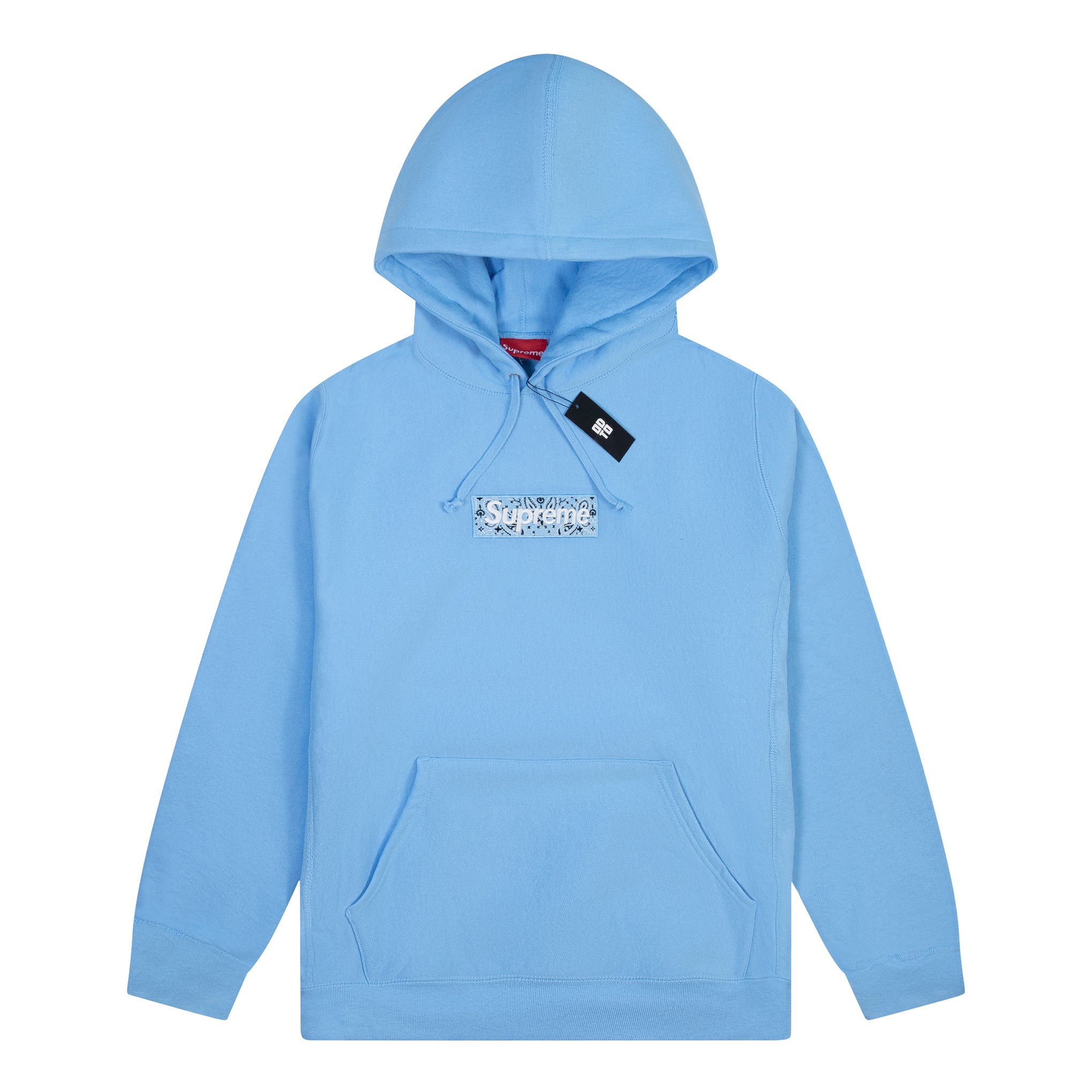 Supreme Bandana Box Logo Hooded Sweatshirt Light BlueSupreme