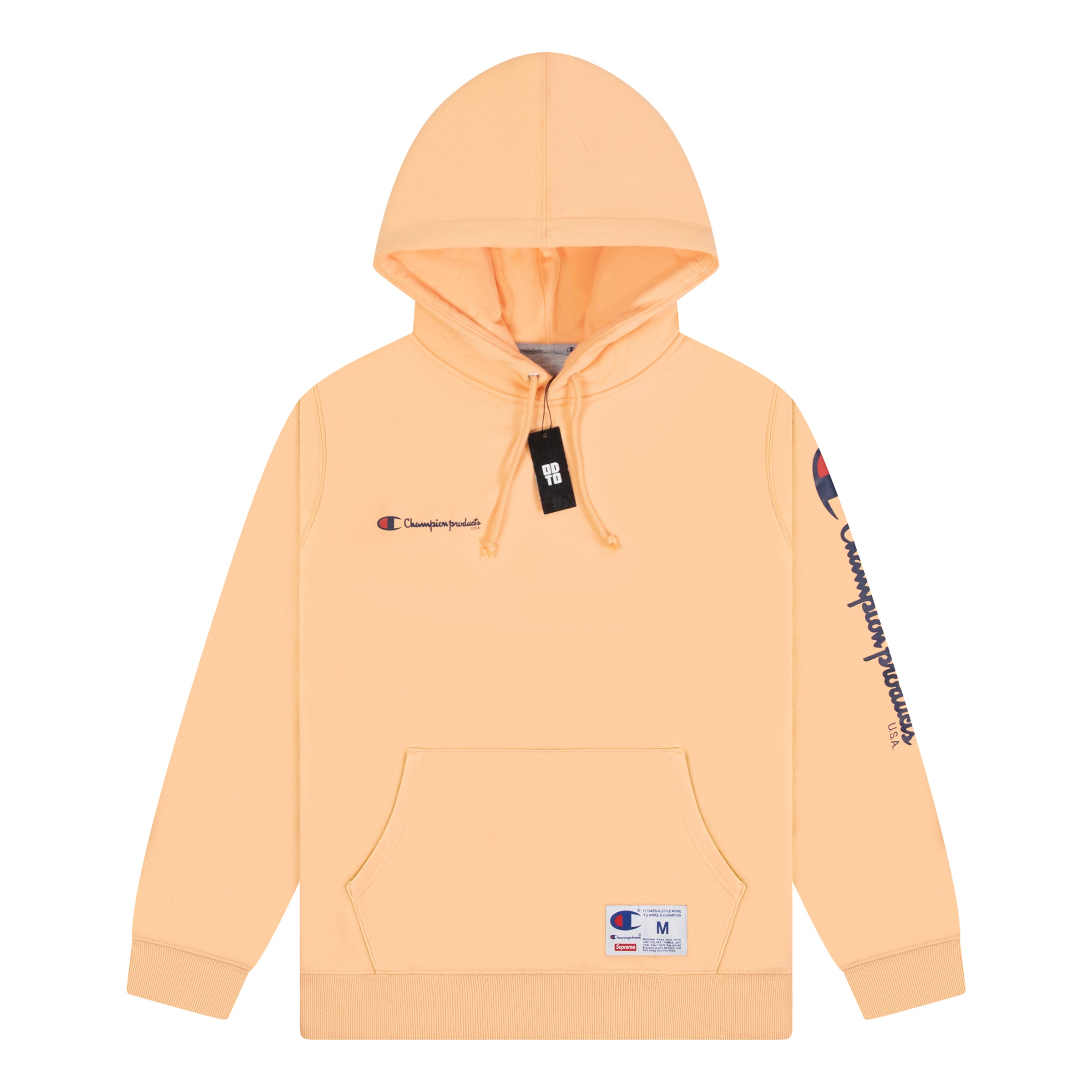 Peach supreme champion hoodie Clearance