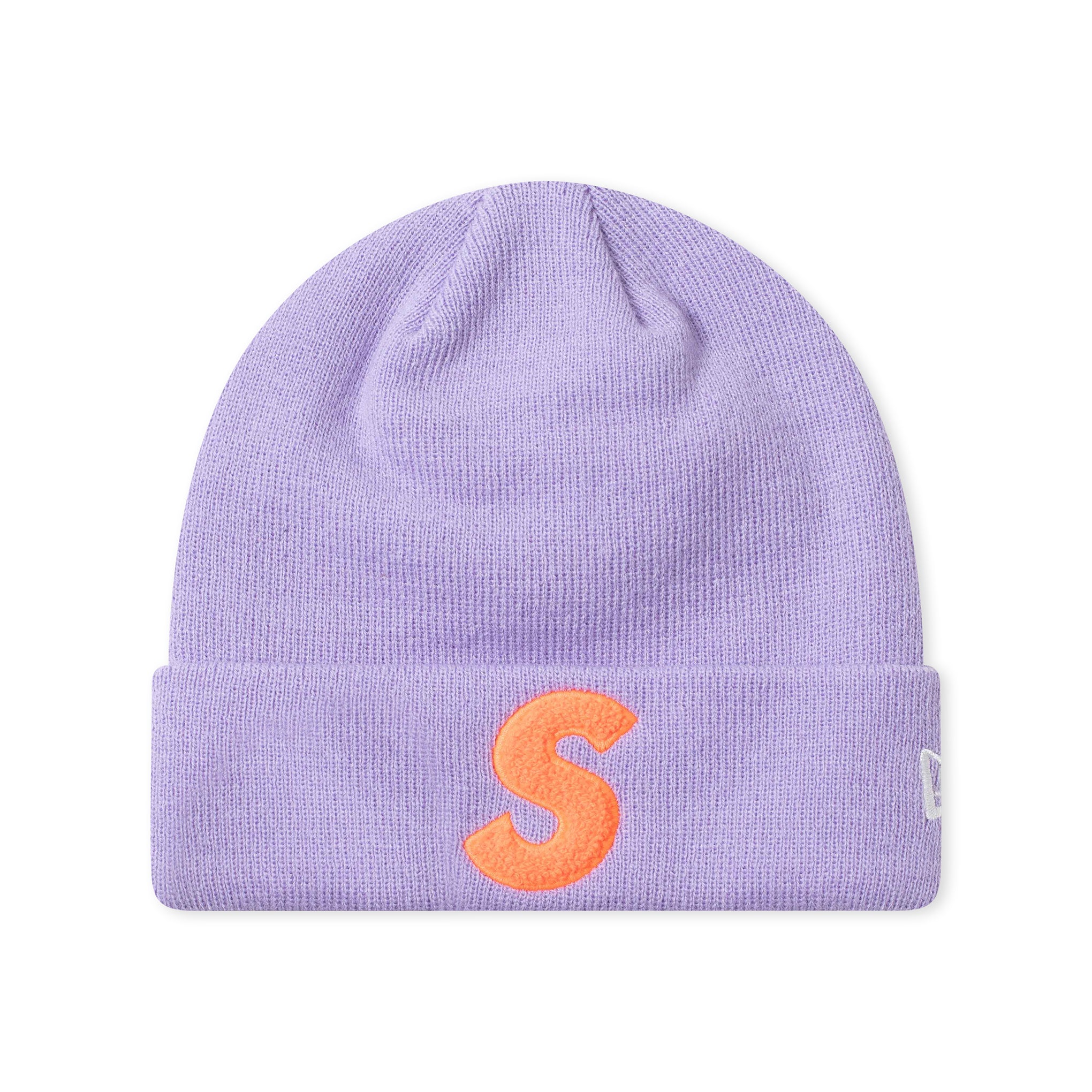 SUPREME NEW ERA S LOGO BEANIE LIGHT VIOLET (FW19) – ODTO