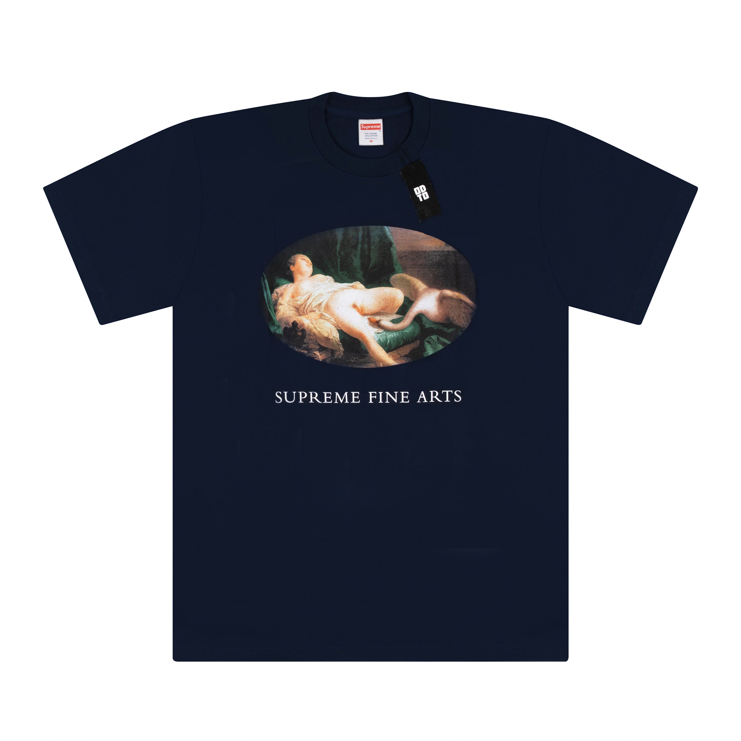 SUPREME LEDA AND THE SWAN TEE NAVY ODTO