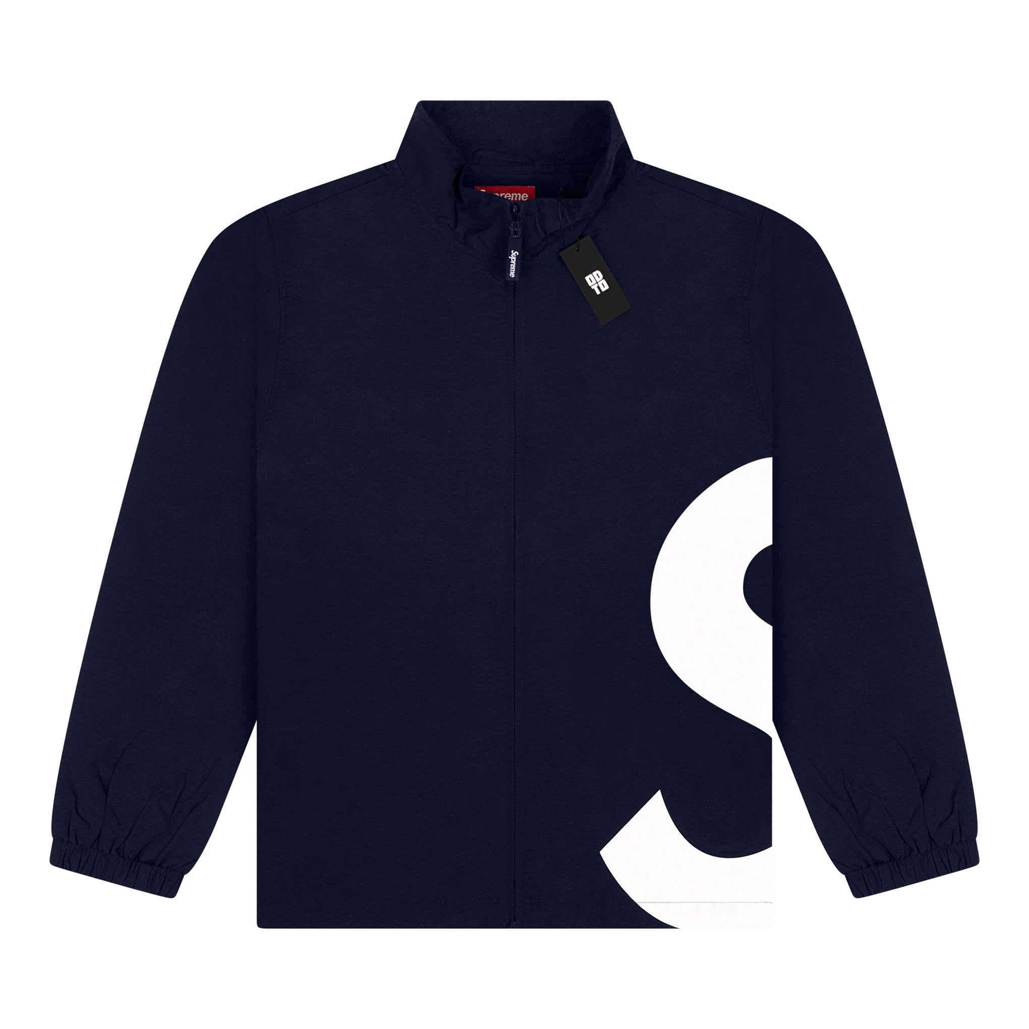 SUPREME S LOGO TRACK JACKET NAVY