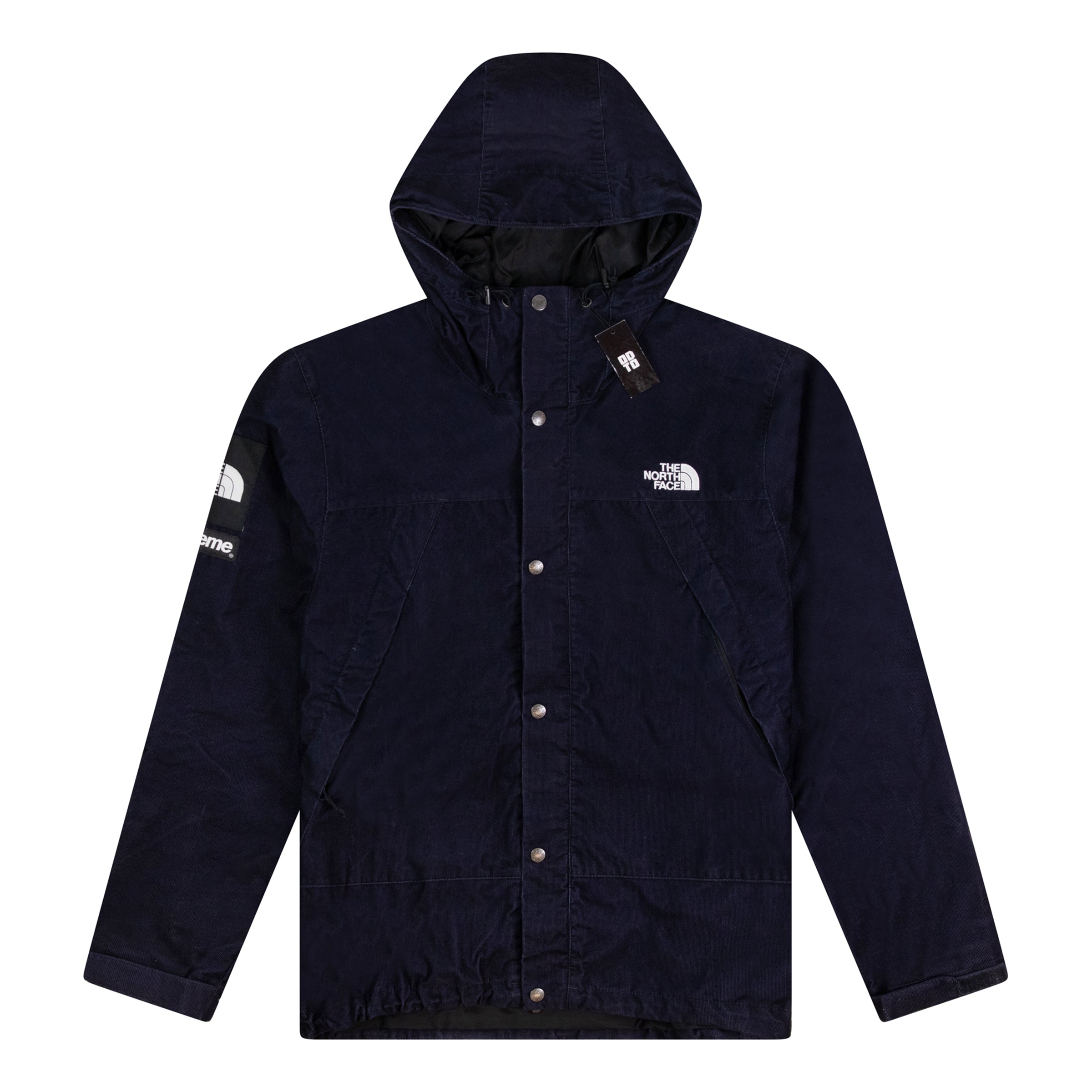 SUPREME THE NORTH FACE CORDUROY MOUNTAIN SHELL JACKET NAVY