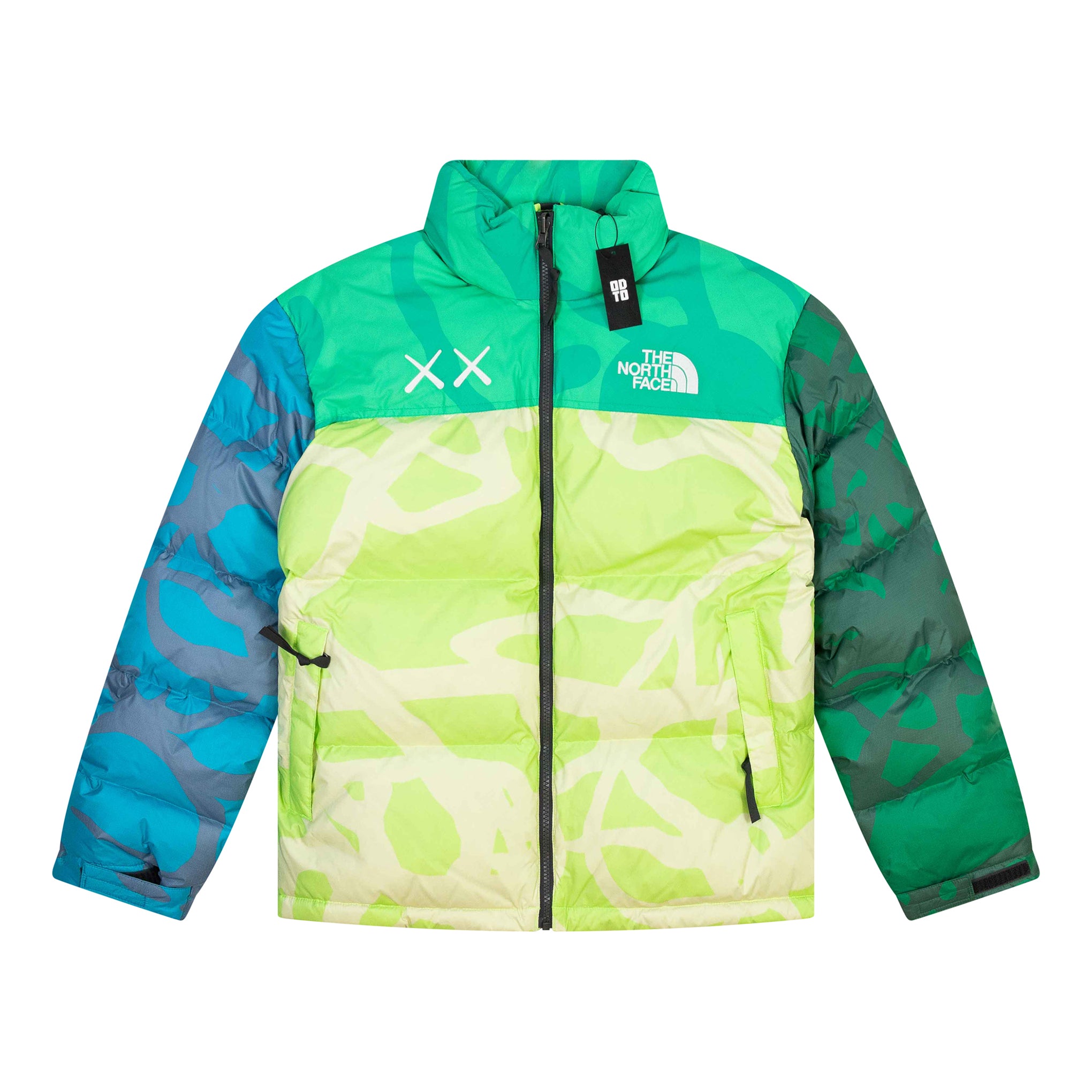 THE NORTH FACE KAWS RETRO 1996 NUPTSE JACKET GREEN