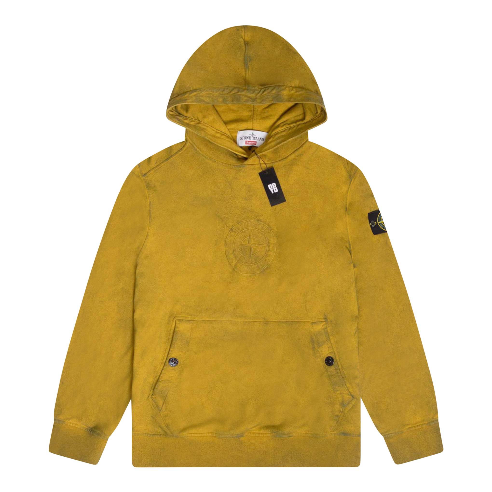 SUPREME STONE ISLAND SS19 HOODIE OLIVE