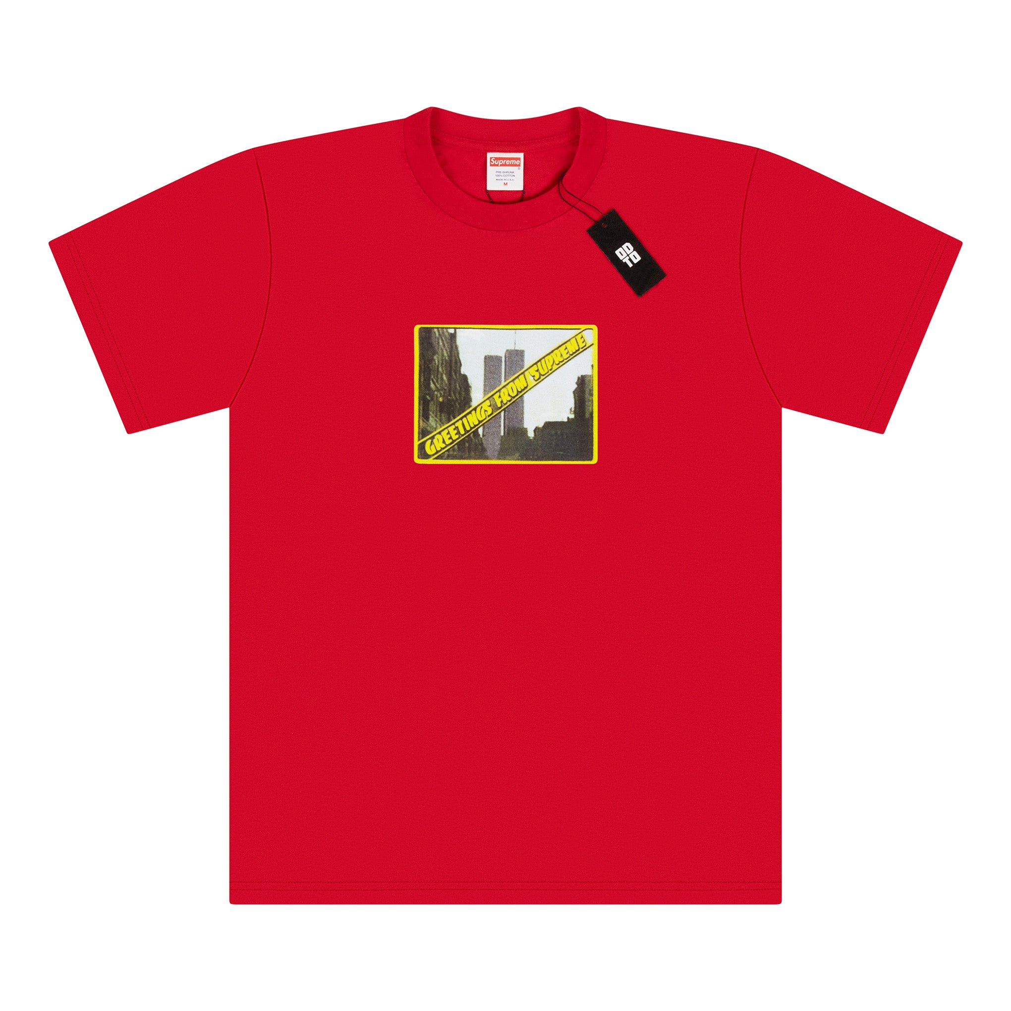 SUPREME GREETINGS TEE RED