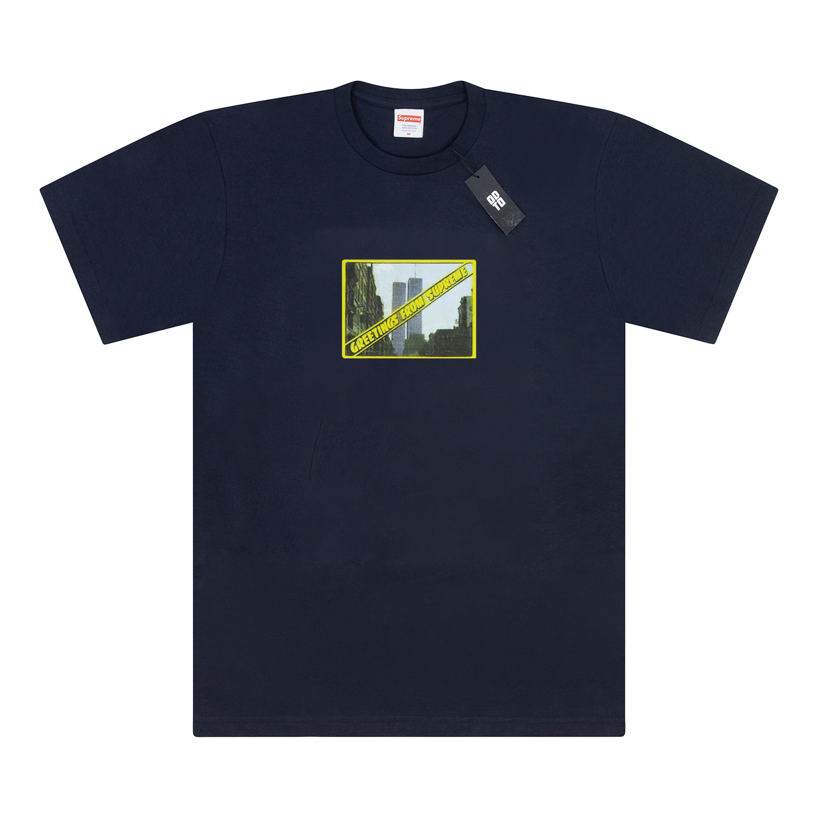 SUPREME GREETINGS TEE NAVY