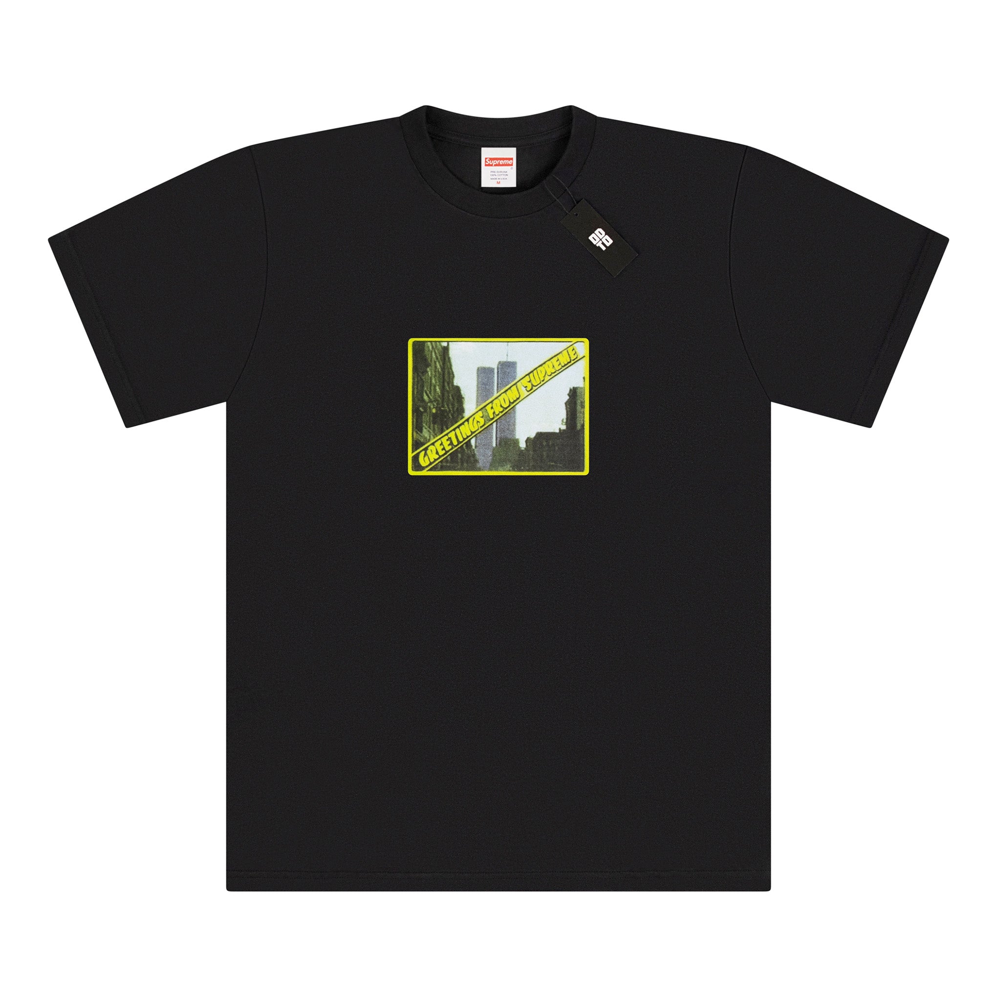 SUPREME GREETINGS TEE BLACK