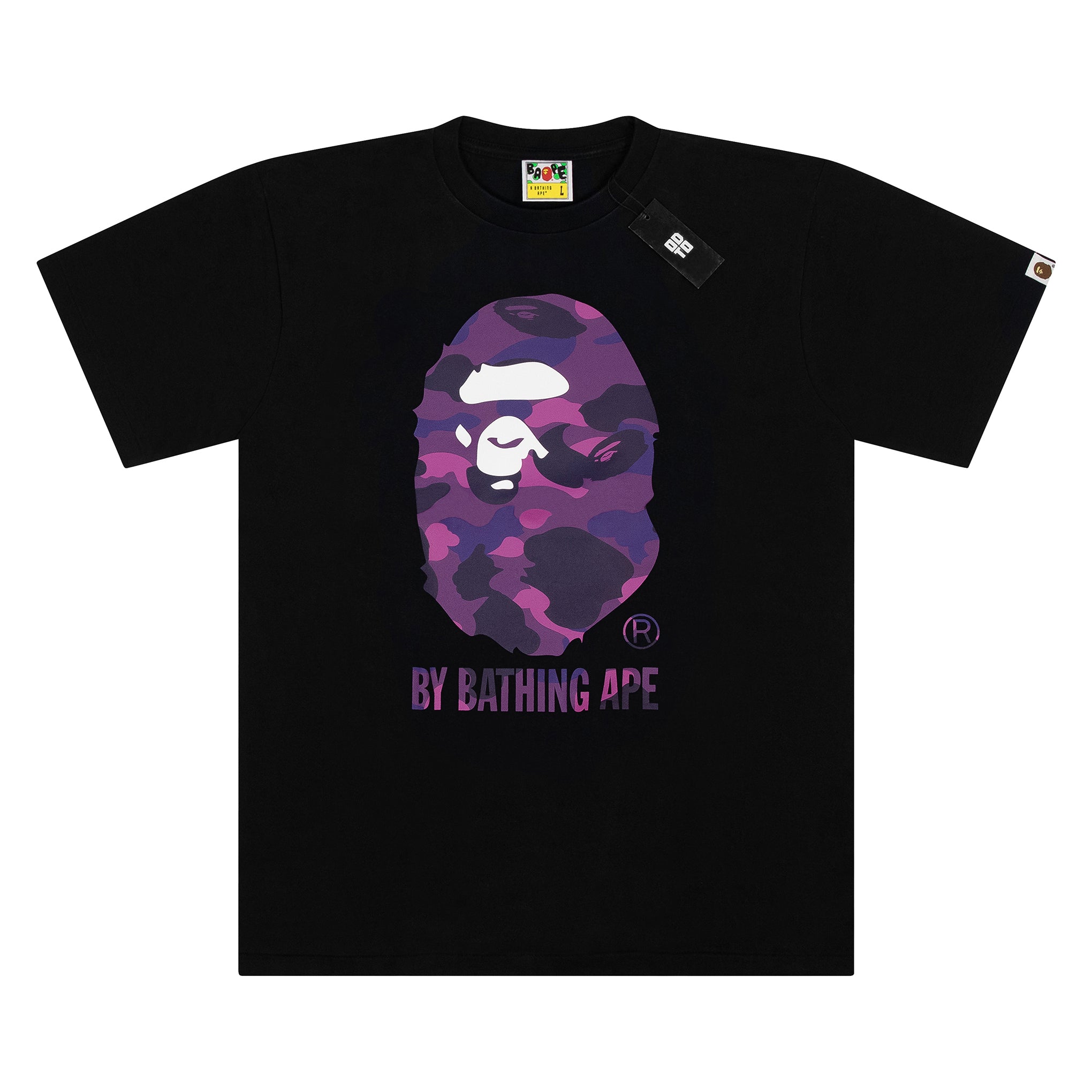 BAPE COLOUR CAMO BY BATHING APE TEE BLACK/PURPLE