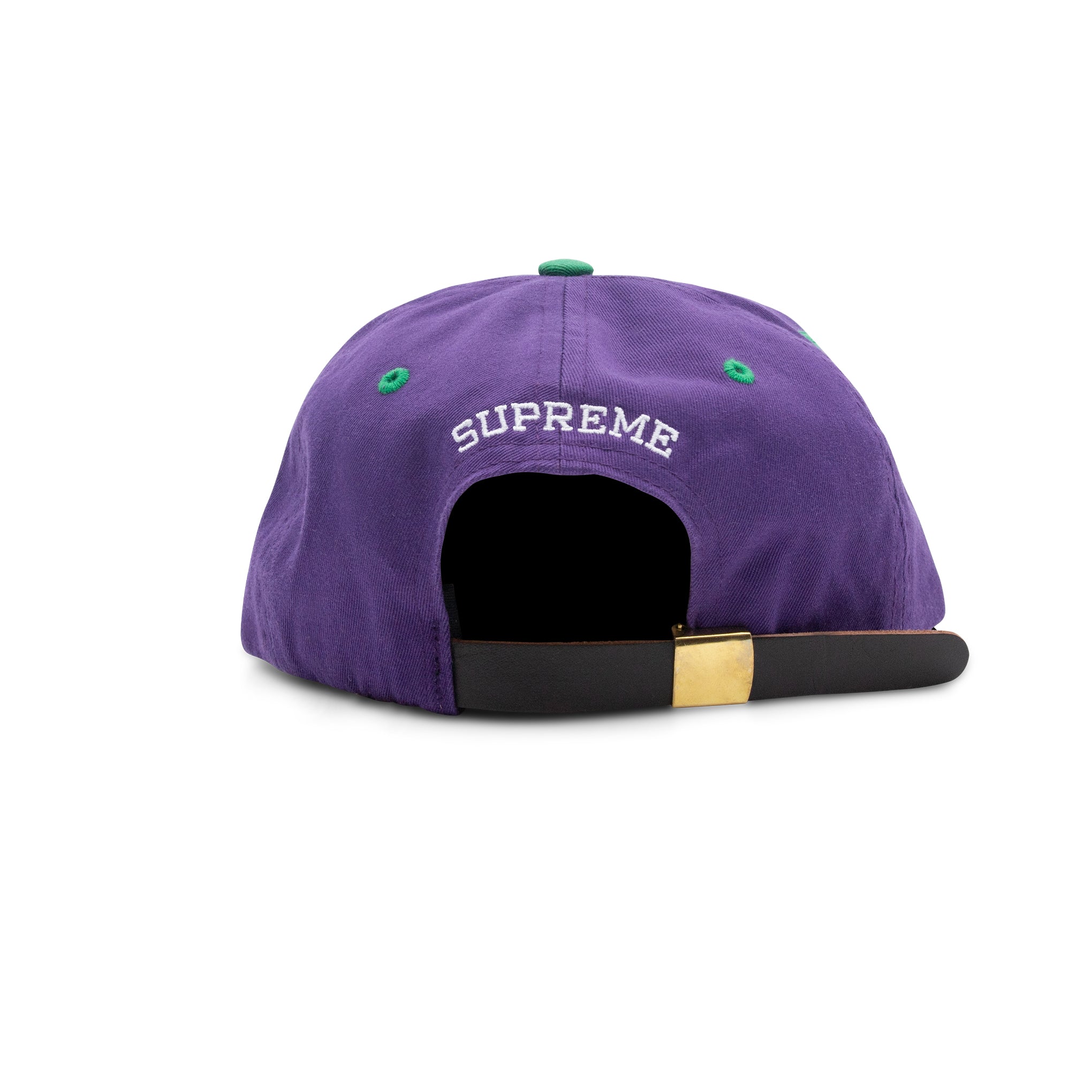 SUPREME 2-TONE WASHED S LOGO 6-PANEL PURPLE