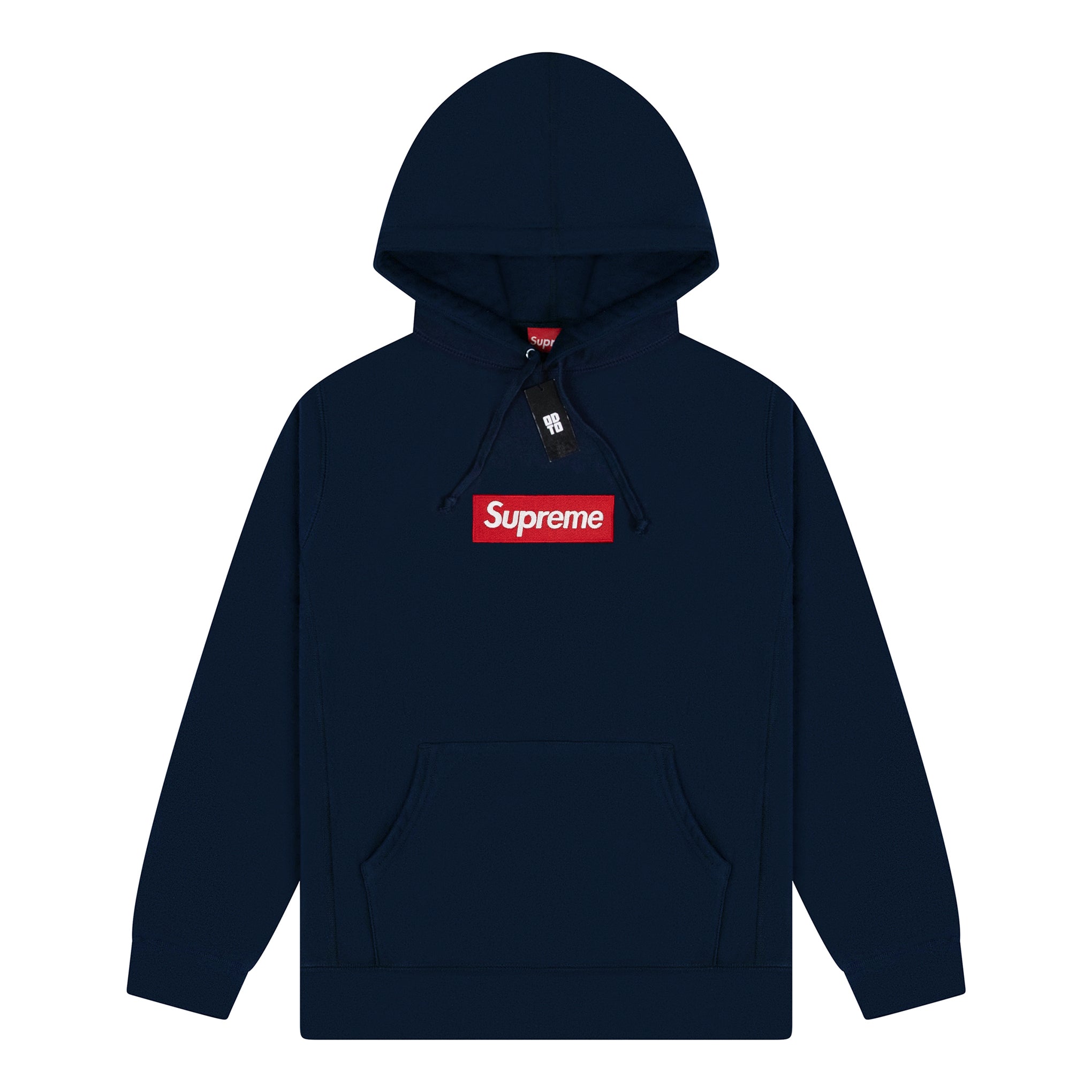 SUPREME BOX LOGO HOODIE NAVY (FW16)