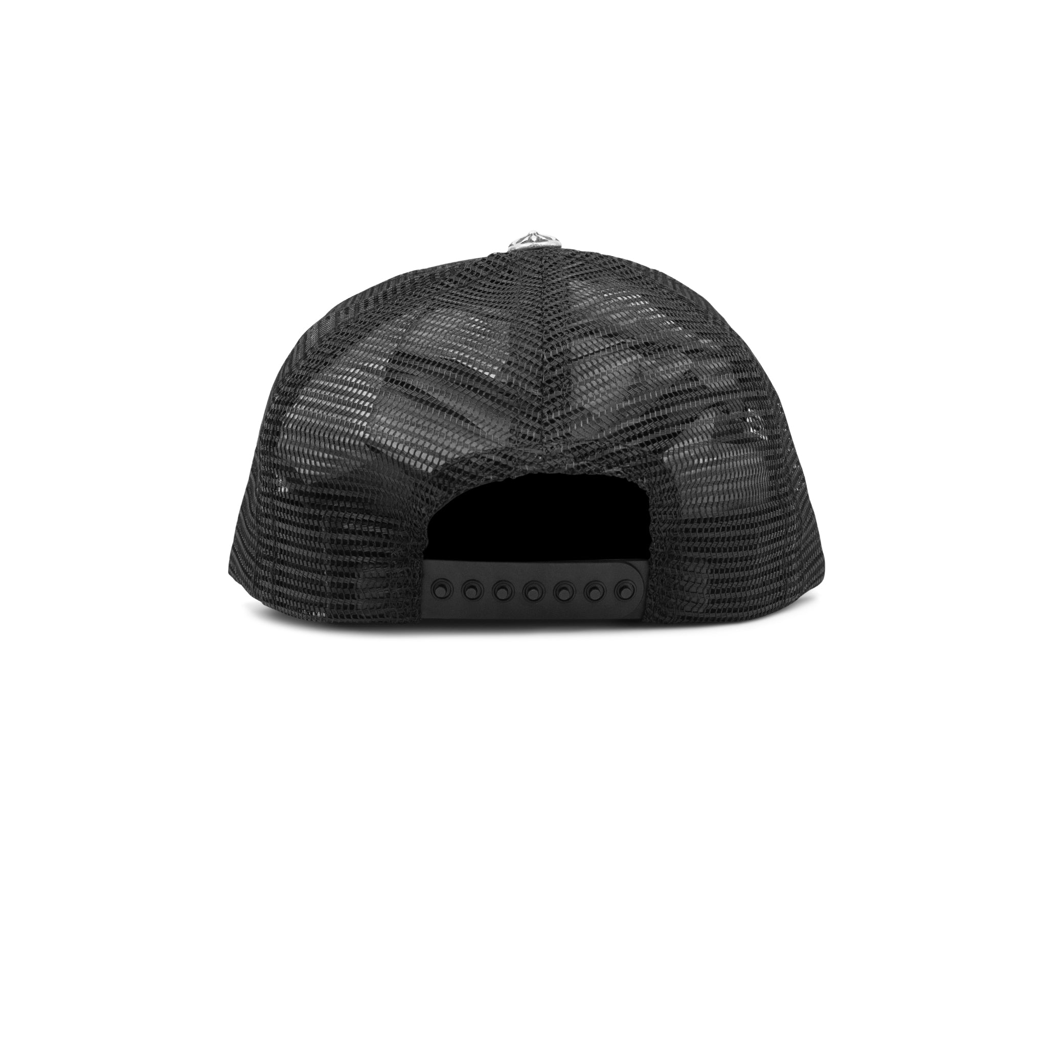 CHROME HEARTS CH HOLLYWOOD TRUCKER HAT BLACK