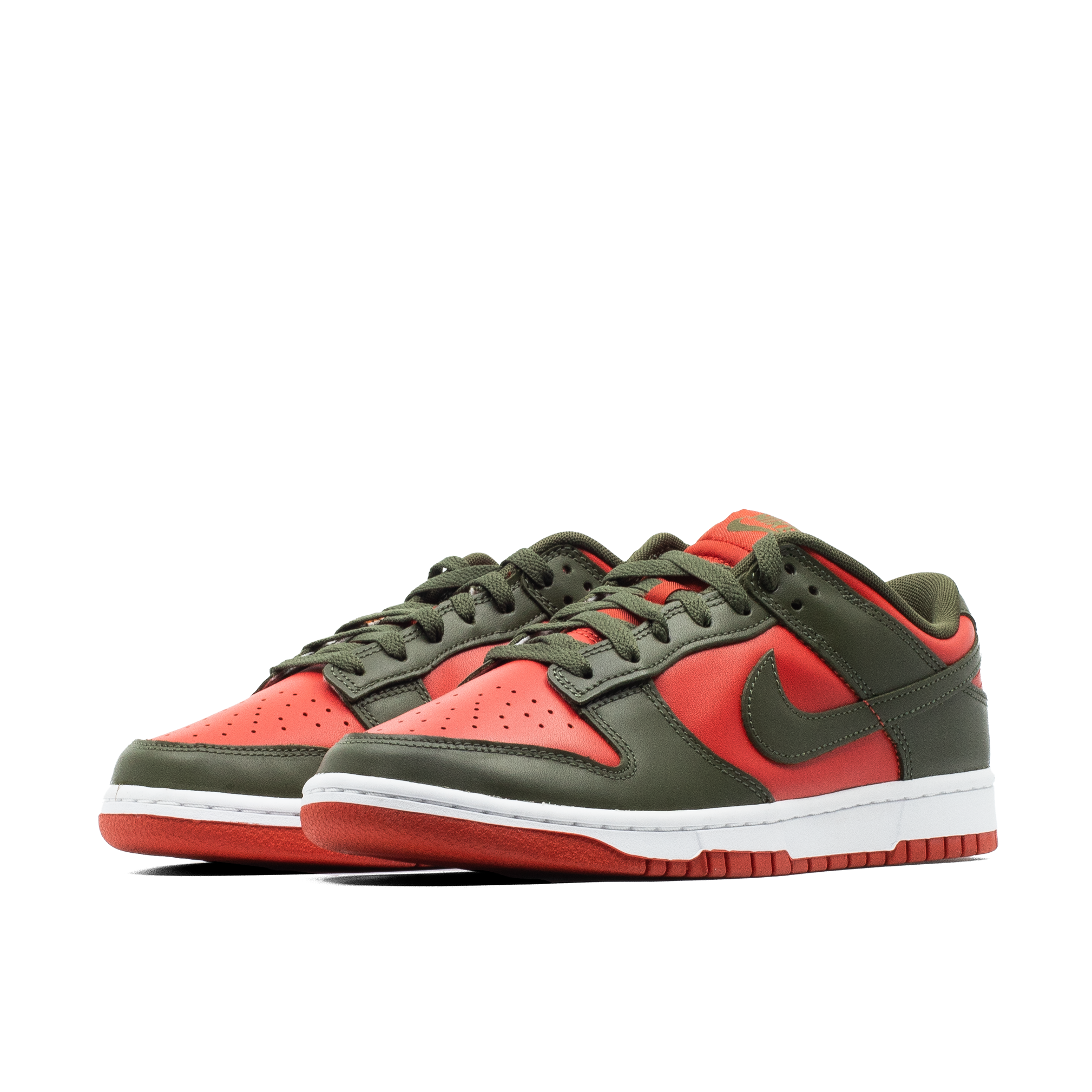 NIKE DUNK LOW MYSTIC RED CARGO KHAKI