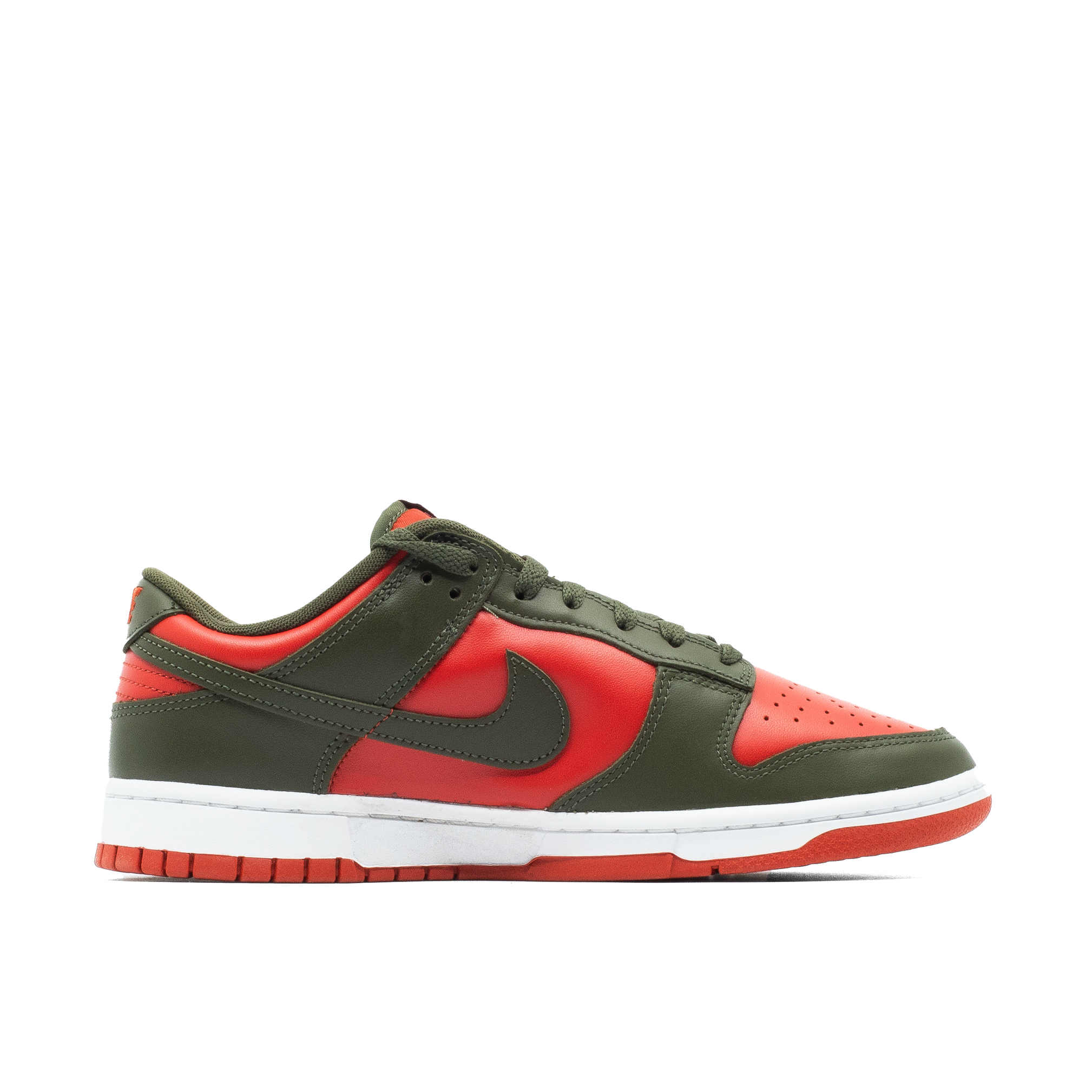 NIKE DUNK LOW MYSTIC RED CARGO KHAKI