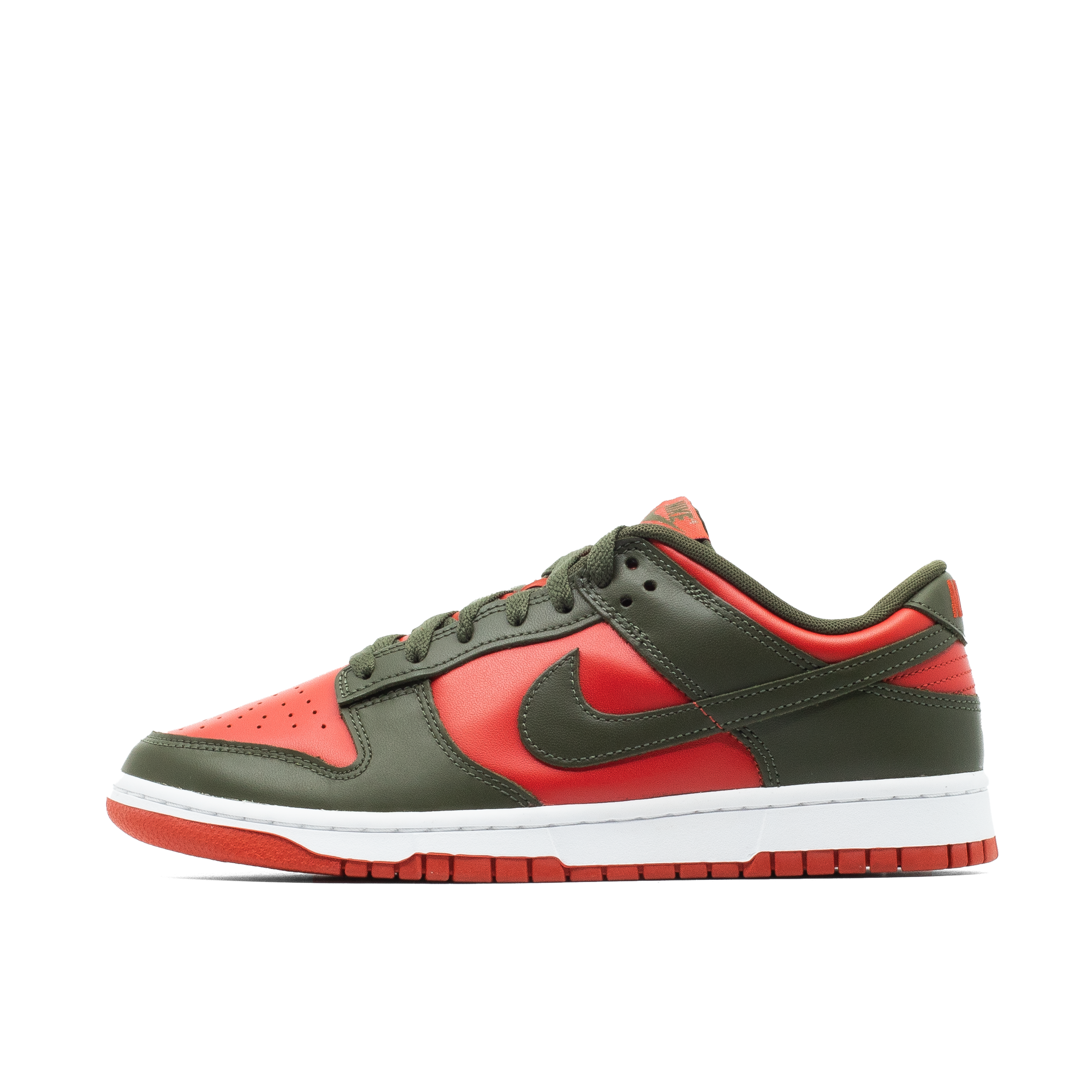 NIKE DUNK LOW MYSTIC RED CARGO KHAKI