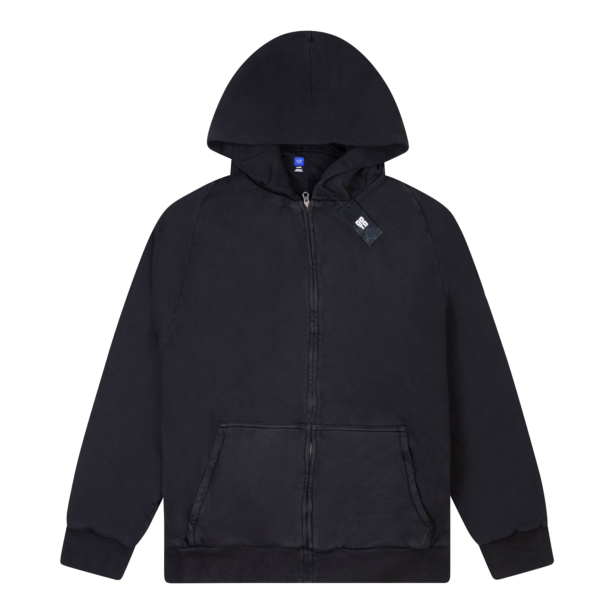 YEEZY GAP ZIP UP HOODIE BLACK