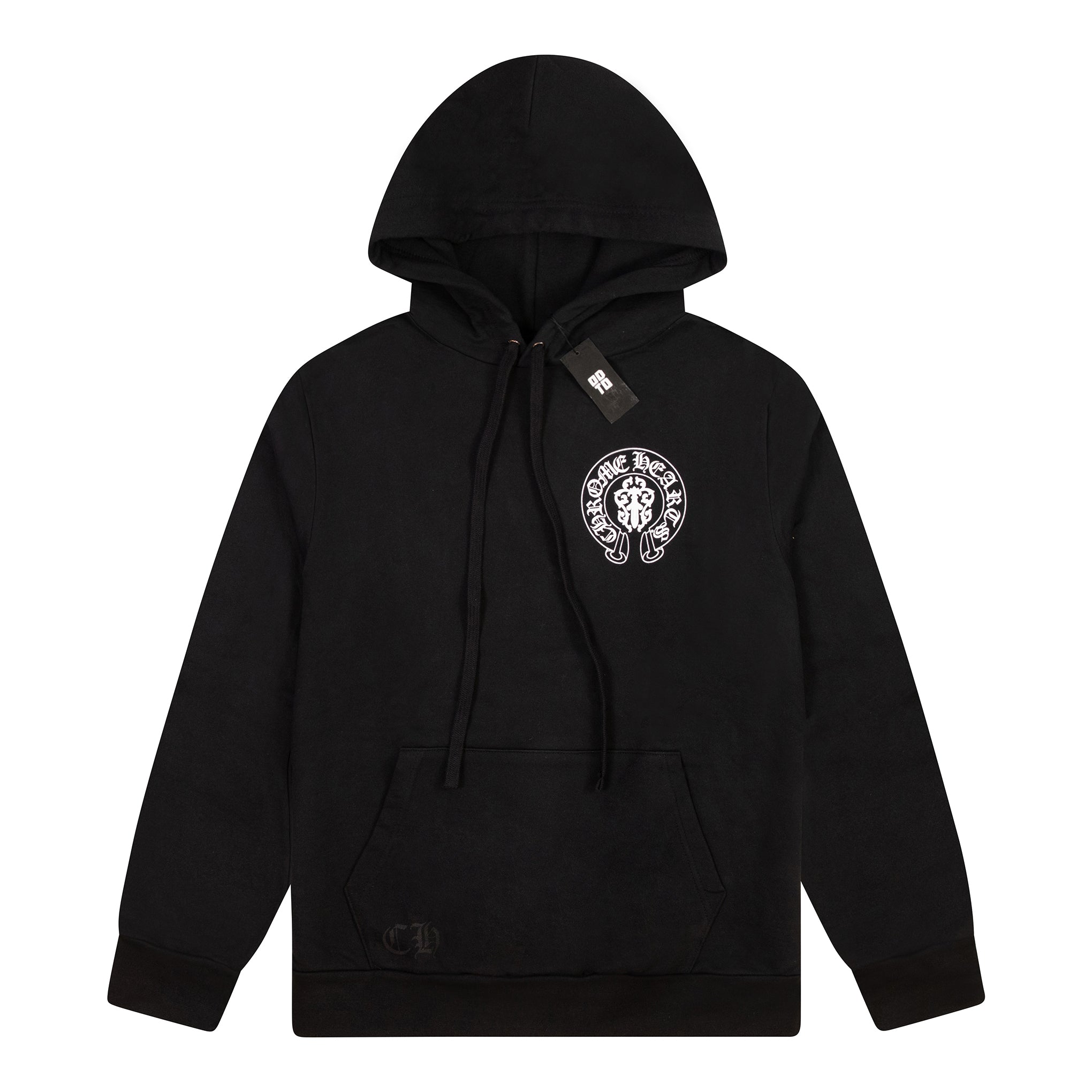 CHROME HEARTS AMERICAN FLAG DAGGER PULLOVER HOODIE BLACK