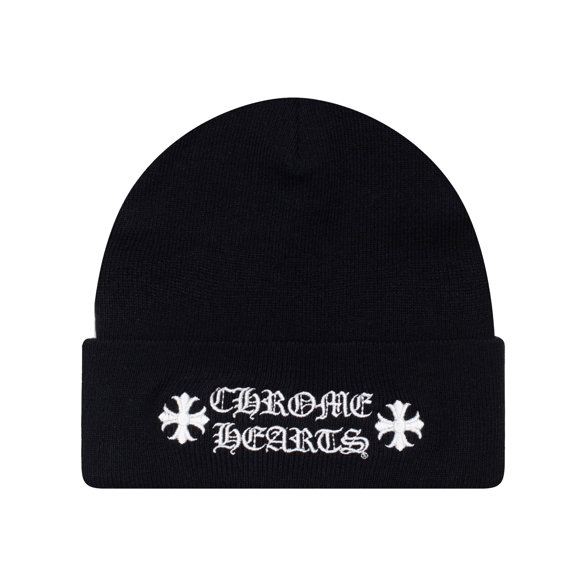 CHROME HEARTS LOGO BEANIE BLACK