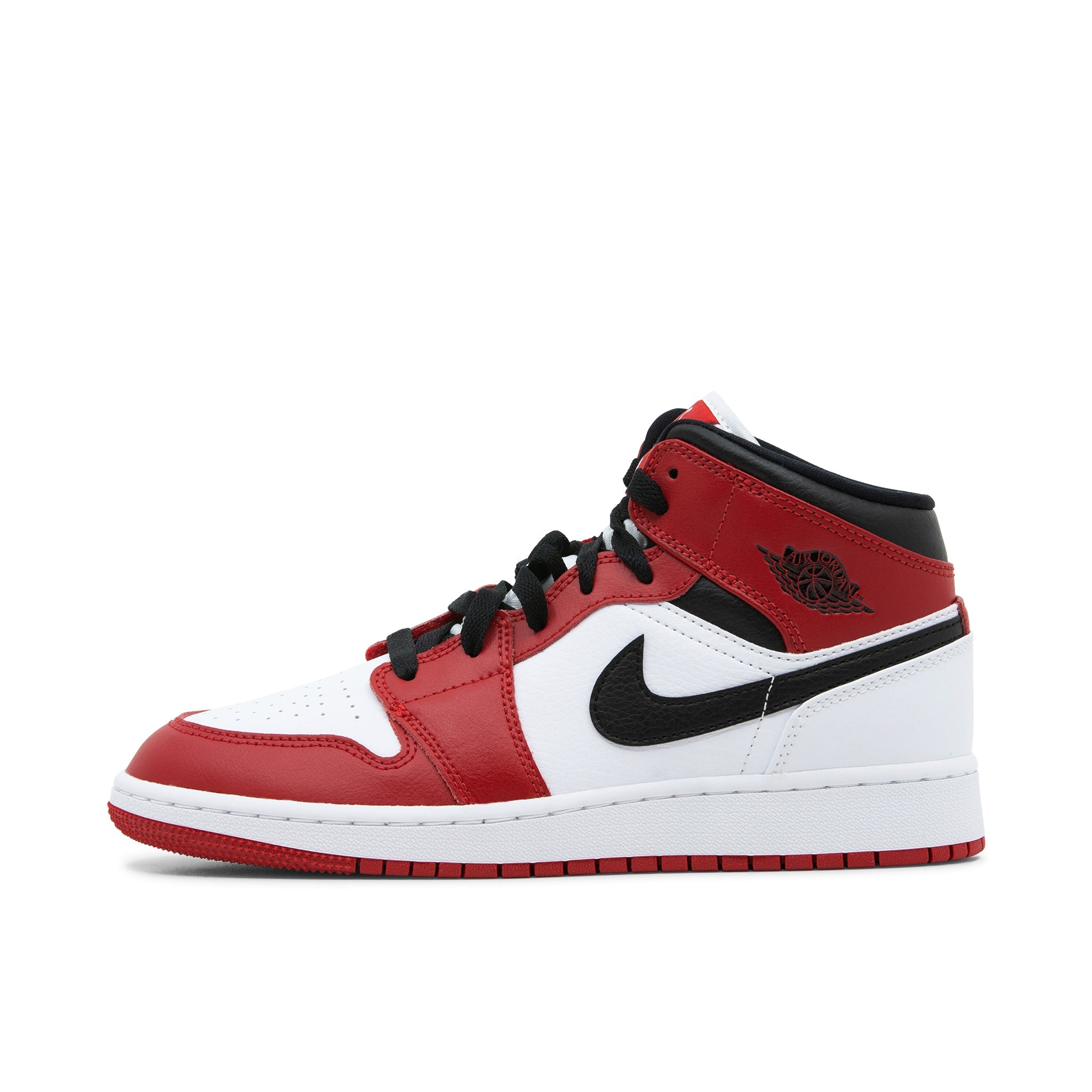 AIR JORDAN 1 MID GS CHICAGO WHITE HEEL