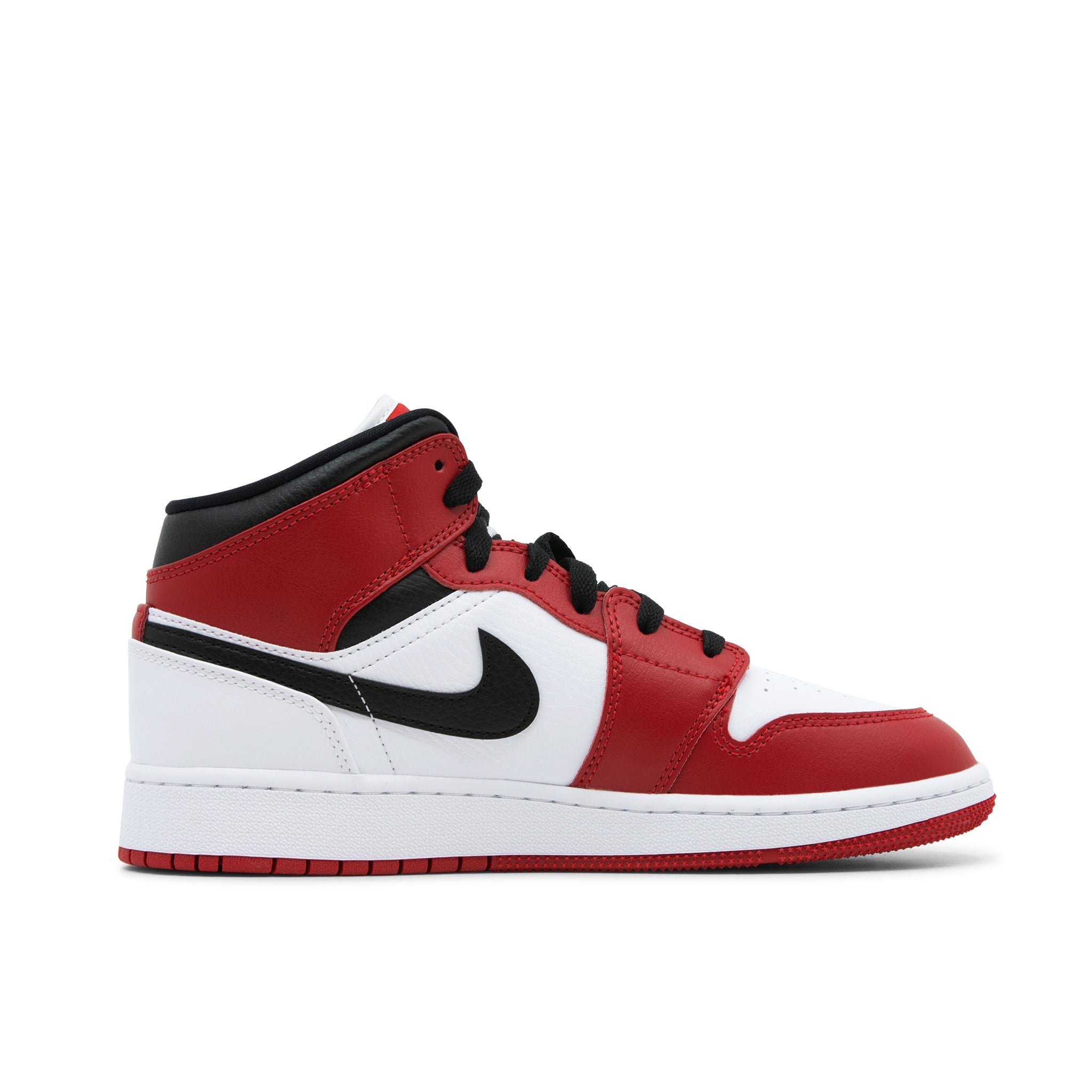 AIR JORDAN 1 MID GS CHICAGO WHITE HEEL