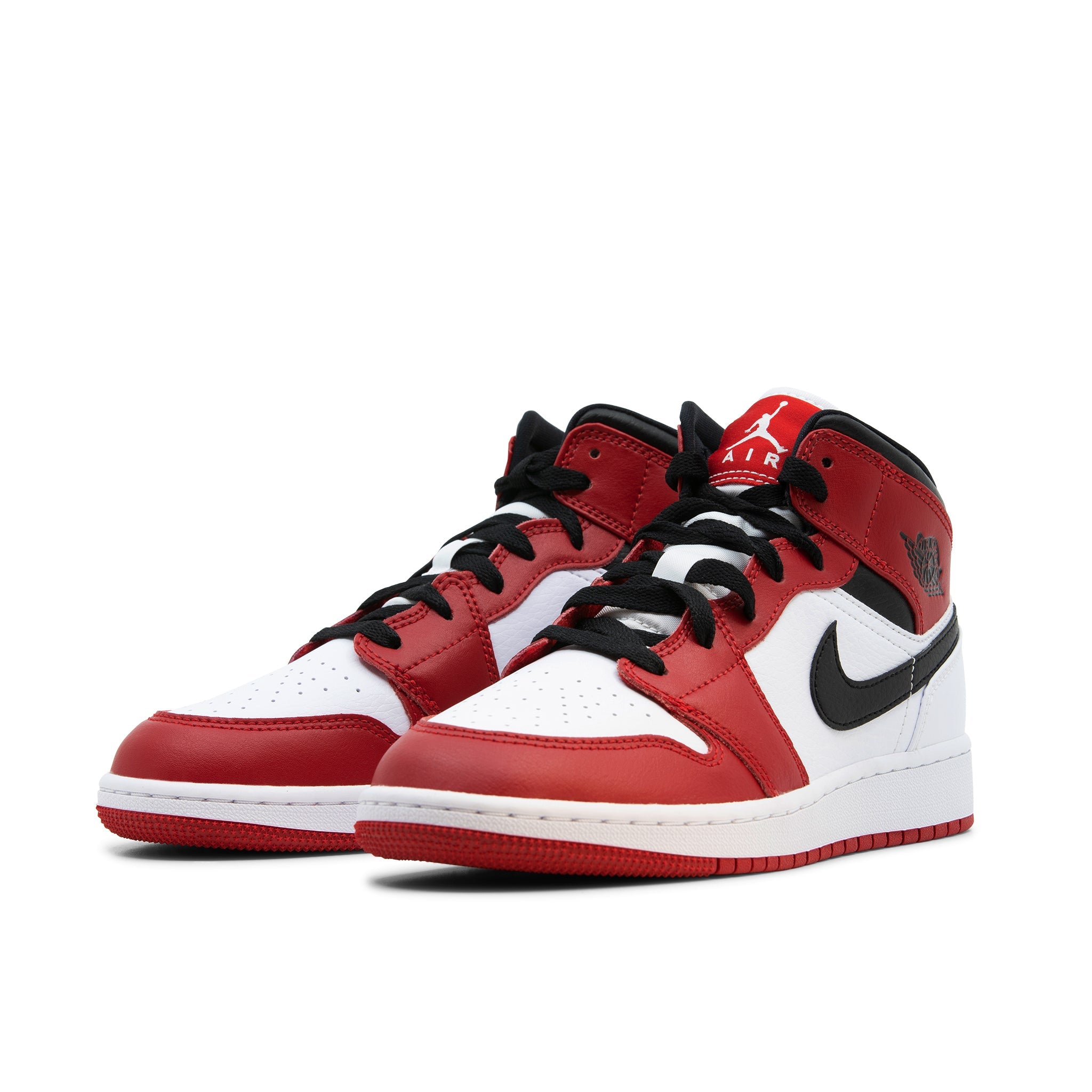 AIR JORDAN 1 MID GS CHICAGO WHITE HEEL