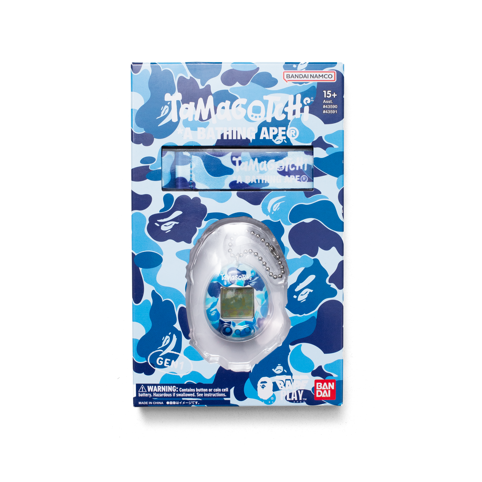 BAPE BANDAI NAMCO TAMAGOTCHI BLUE