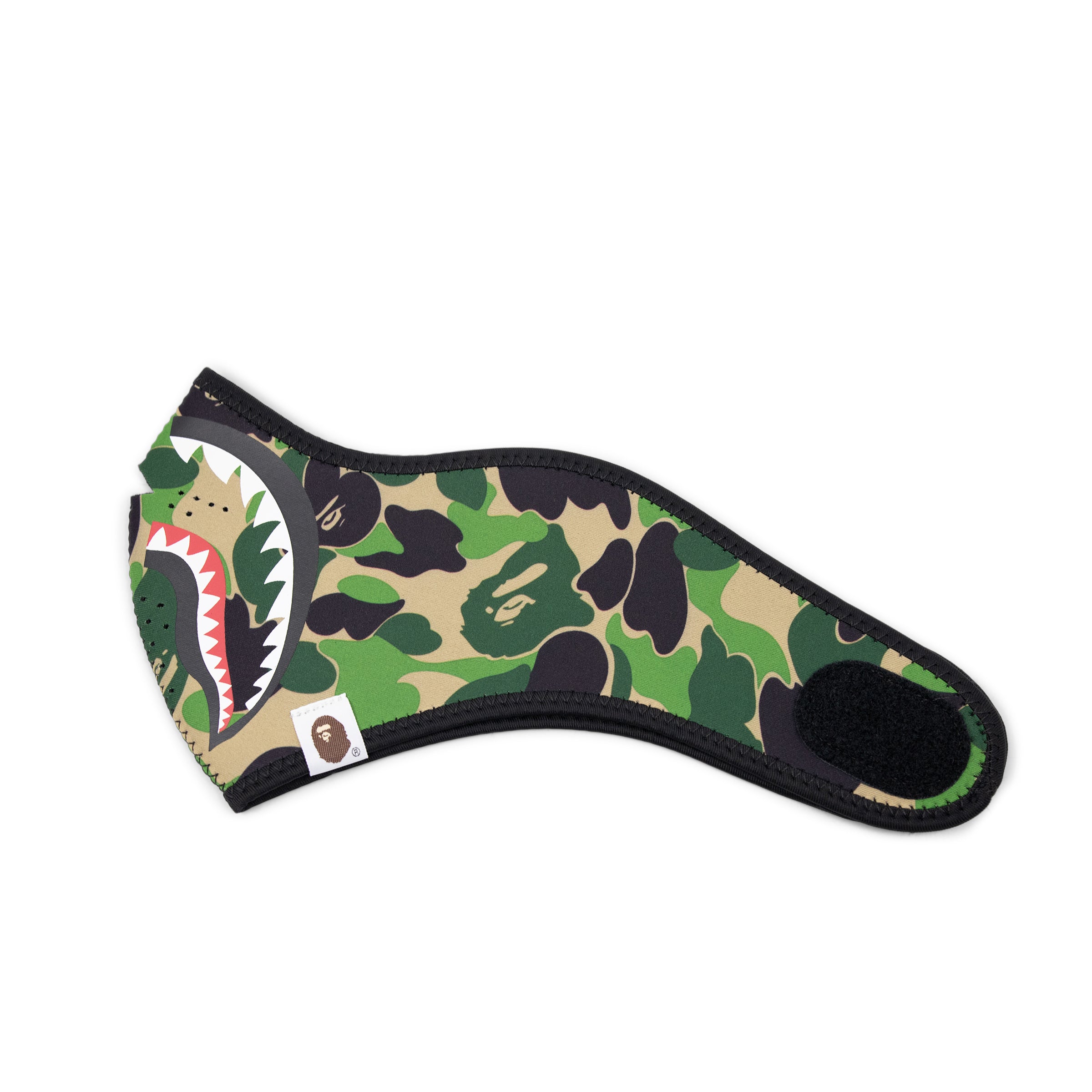 BAPE NEOPRENE SHARK MASK GREEN