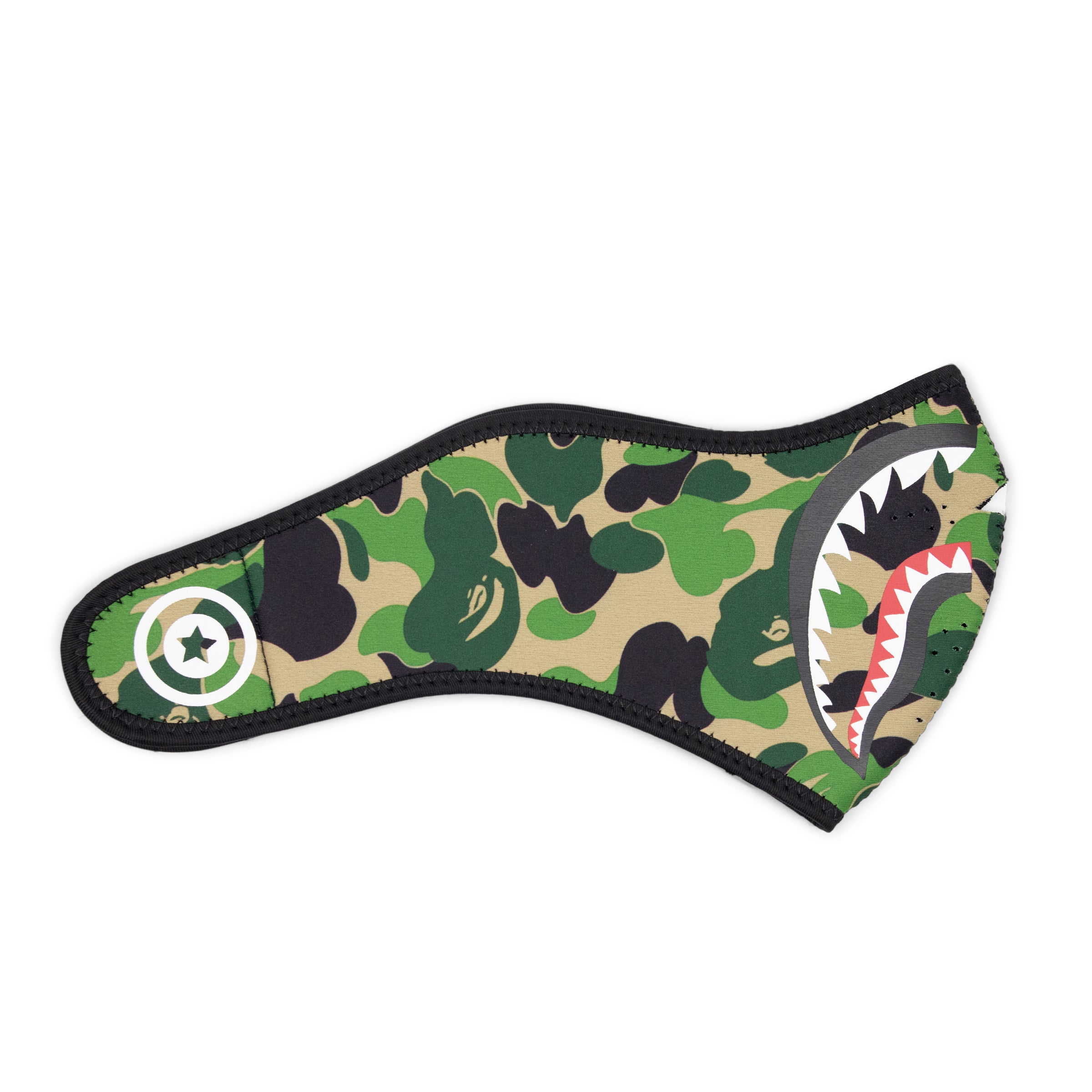 BAPE NEOPRENE SHARK MASK GREEN