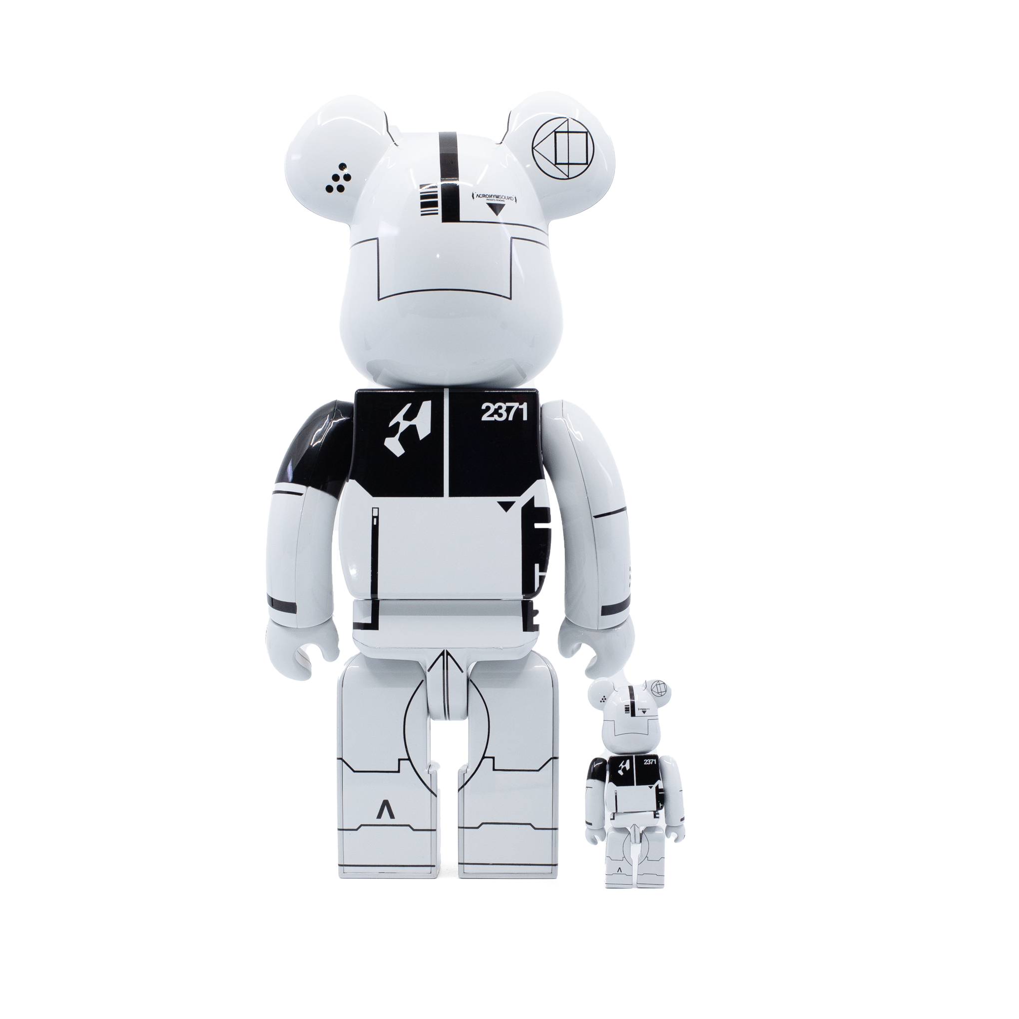 BEARBRICK ACRONYM 100% & 400% SET