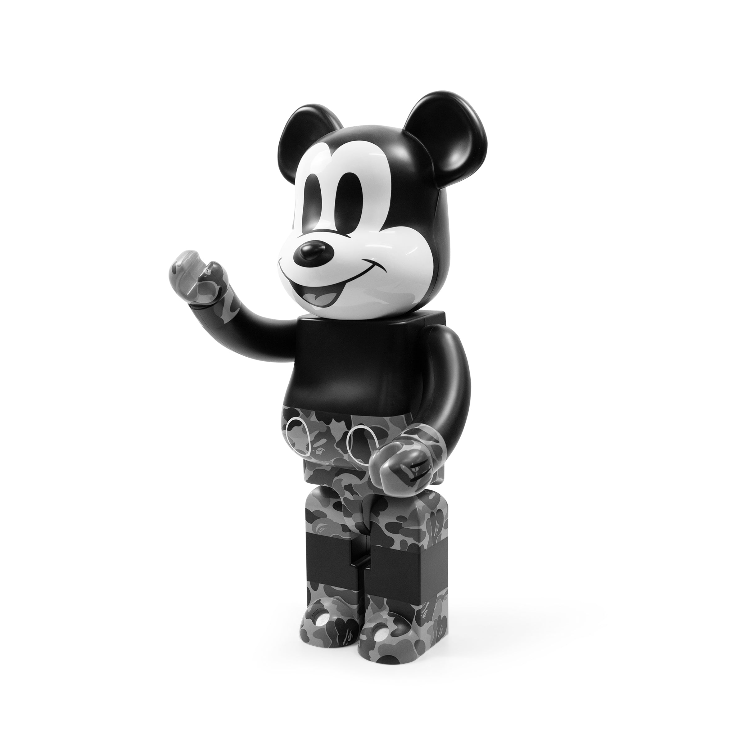 BEARBRICK BAPE MICKEY MONOTONE 1000%